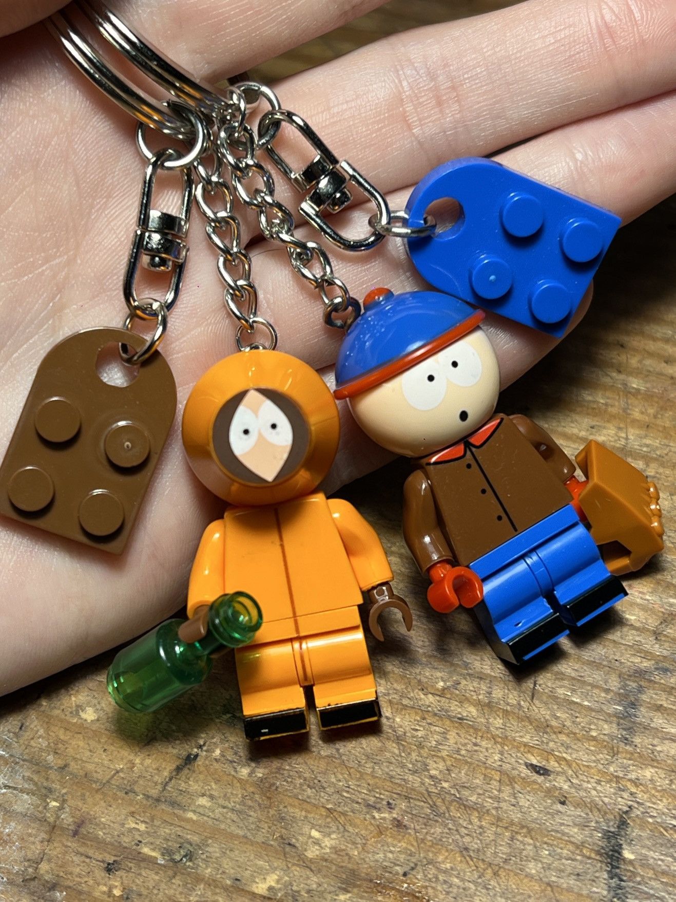 Other South Park kenny stan minifigure keychain matching keyring Size ONE SIZE - 1 Thumbnail