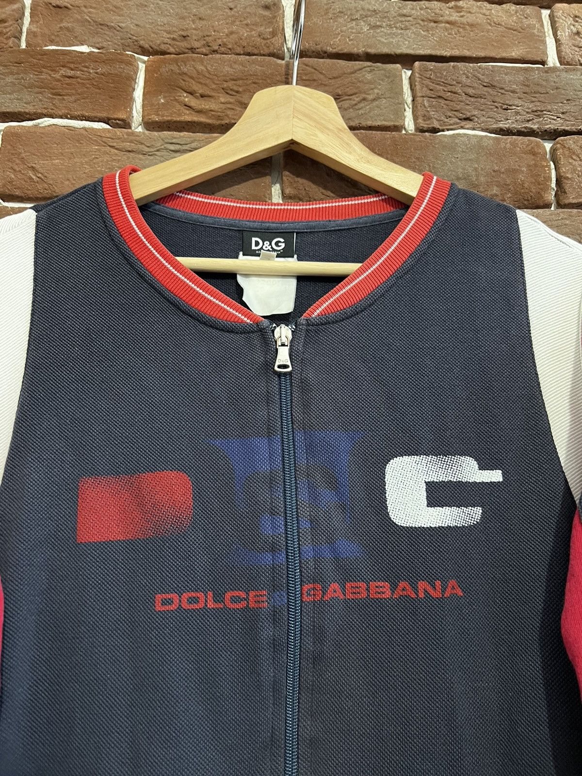 Dolce & Gabbana Dolce & Gabbana Vintage Y2k Og Zip Crewneck Luxury Logo XXL Size US XXL / EU 58 / 5 - 3 Thumbnail