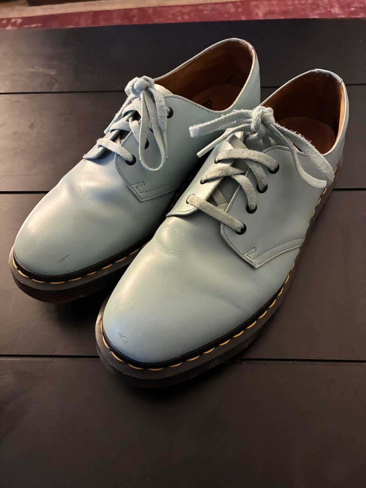 Dr. Martens × Supreme Doc Marten x Supreme Smith Powder Blue 1461 derby low boot Size US 9 / EU 42 - 1 Thumbnail