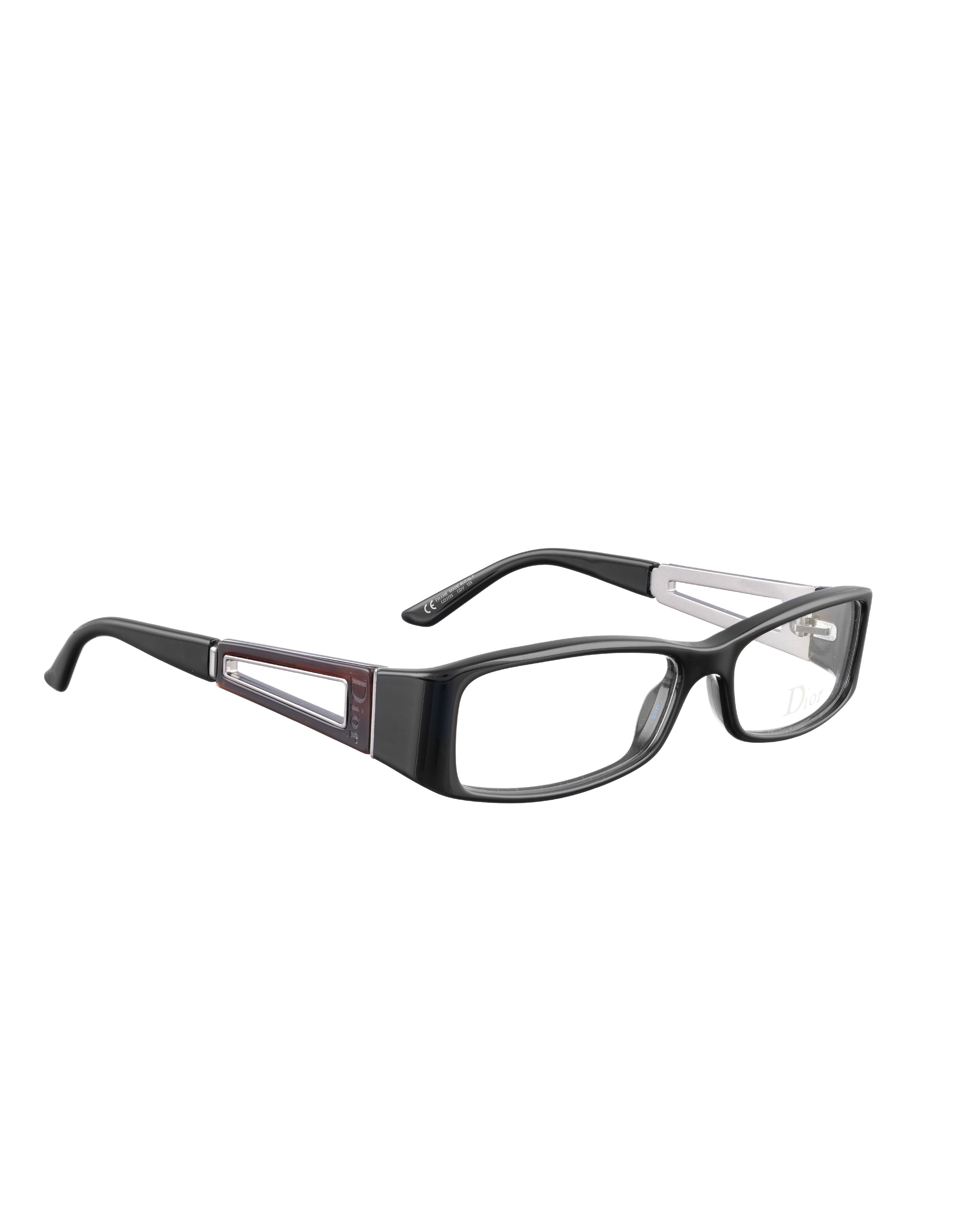 Dior Dior 00s Black Glasses with Brown Cut Out Details Size ONE SIZE - 1 Thumbnail