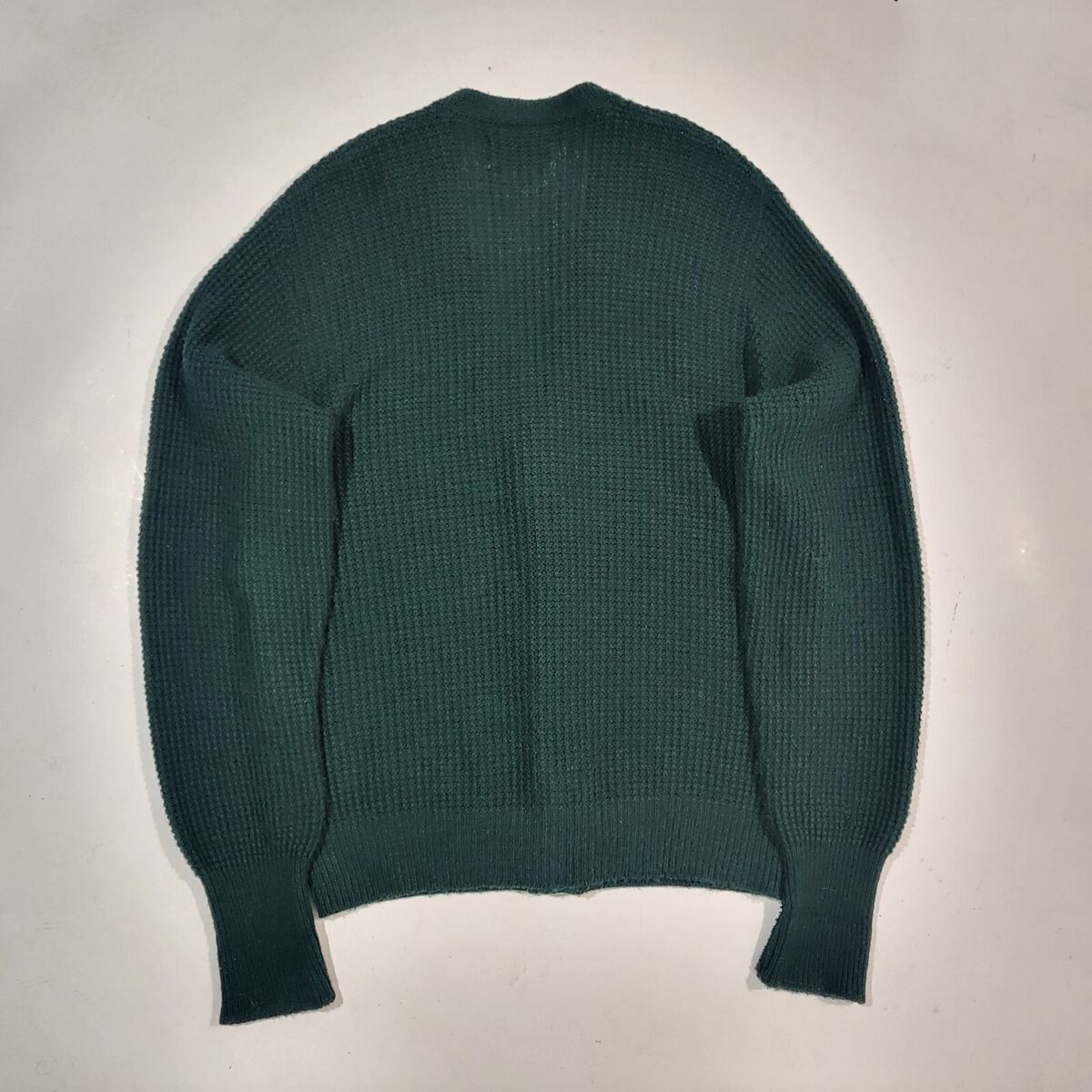 Vintage Vintage Lord Jeff Green Ribbed V-Neck Sweater Cardigan M Size US M / EU 48-50 / 2 - 12 Thumbnail