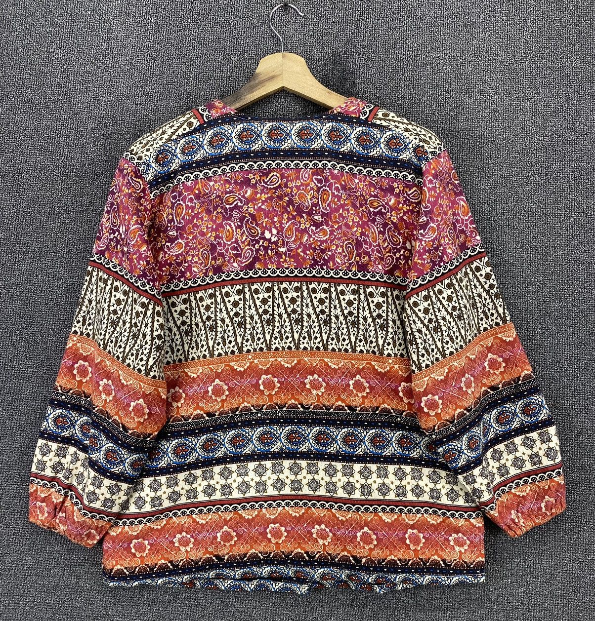 Japanese Brand Vintage Native x Navajo Paisleys Button Up Cardigan Jacket Size M / US 6-8 / IT 42-44 - 9 Thumbnail