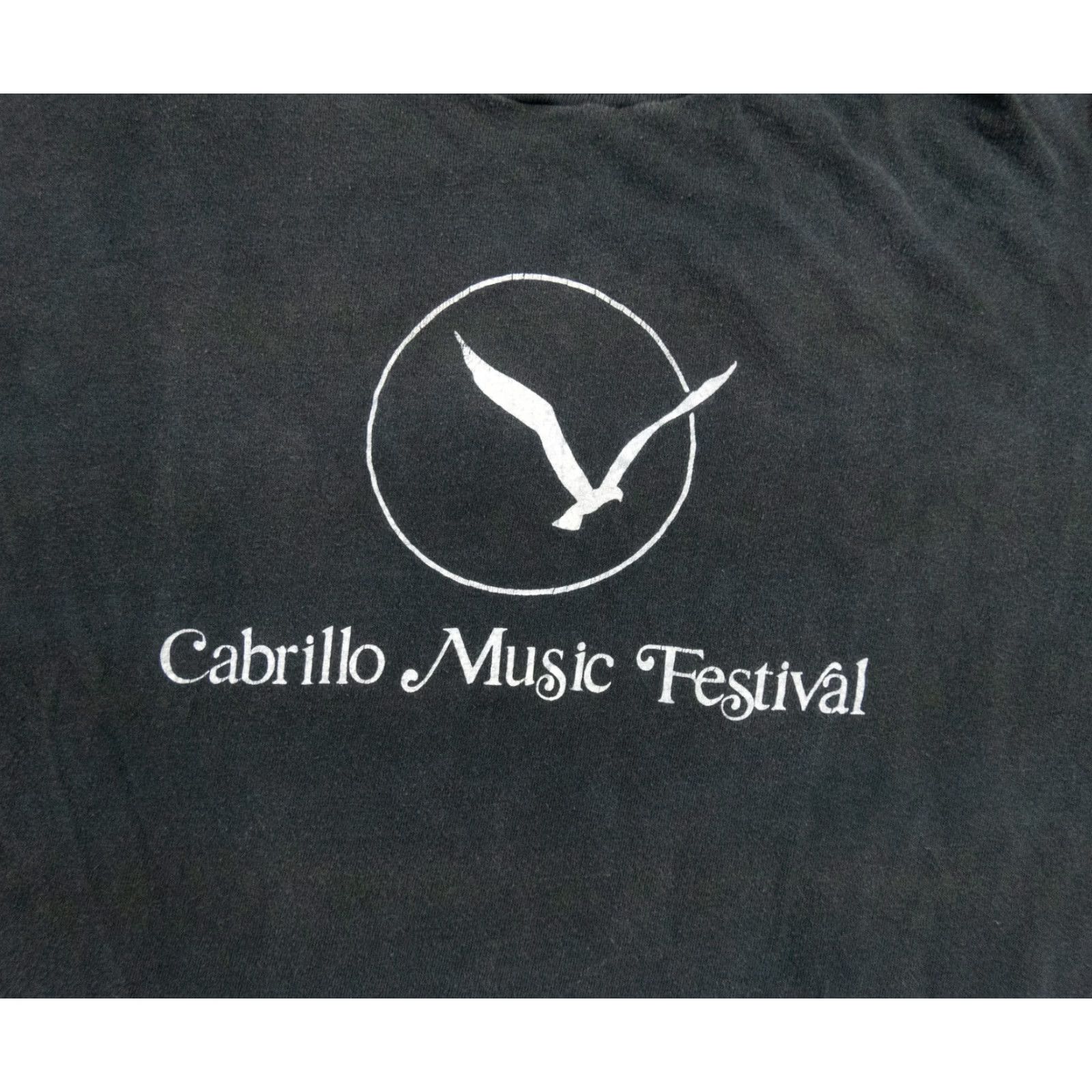 Vintage VINTAGE Cabrillo Music Festival T-Shirt Adult Medium Black 90s Music Tee Mens Size US M / EU 48-50 / 2 - 2 Thumbnail