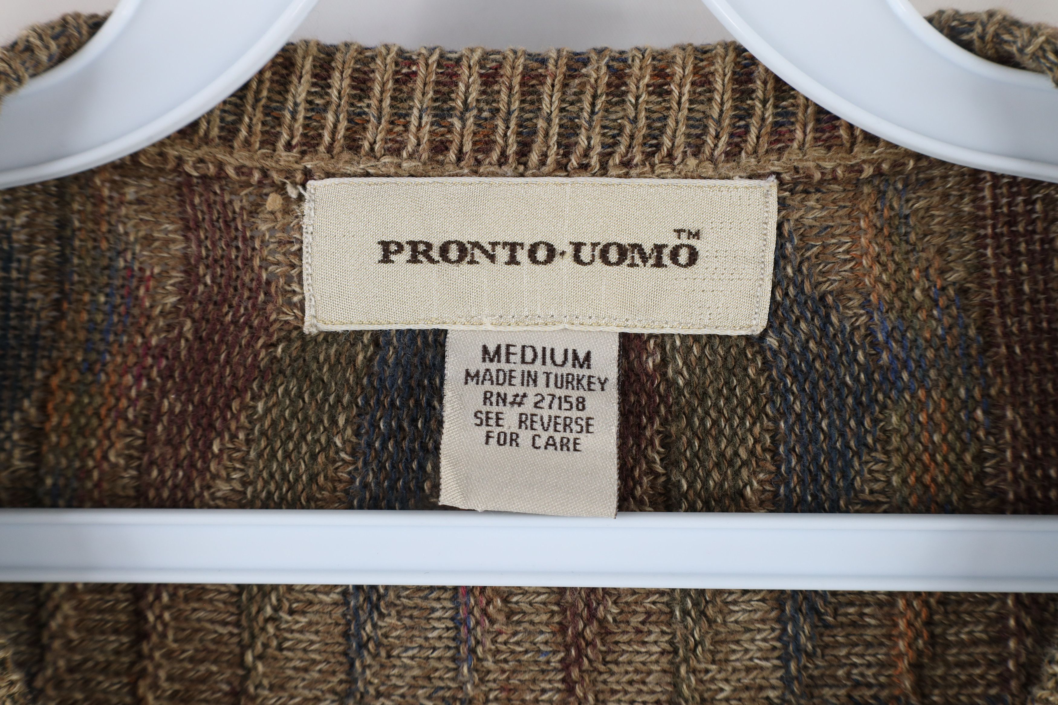 Vintage Vintage 90s Coogi Style Rainbow Knit Cosby Sweater Size US M / EU 48-50 / 2 - 4 Thumbnail