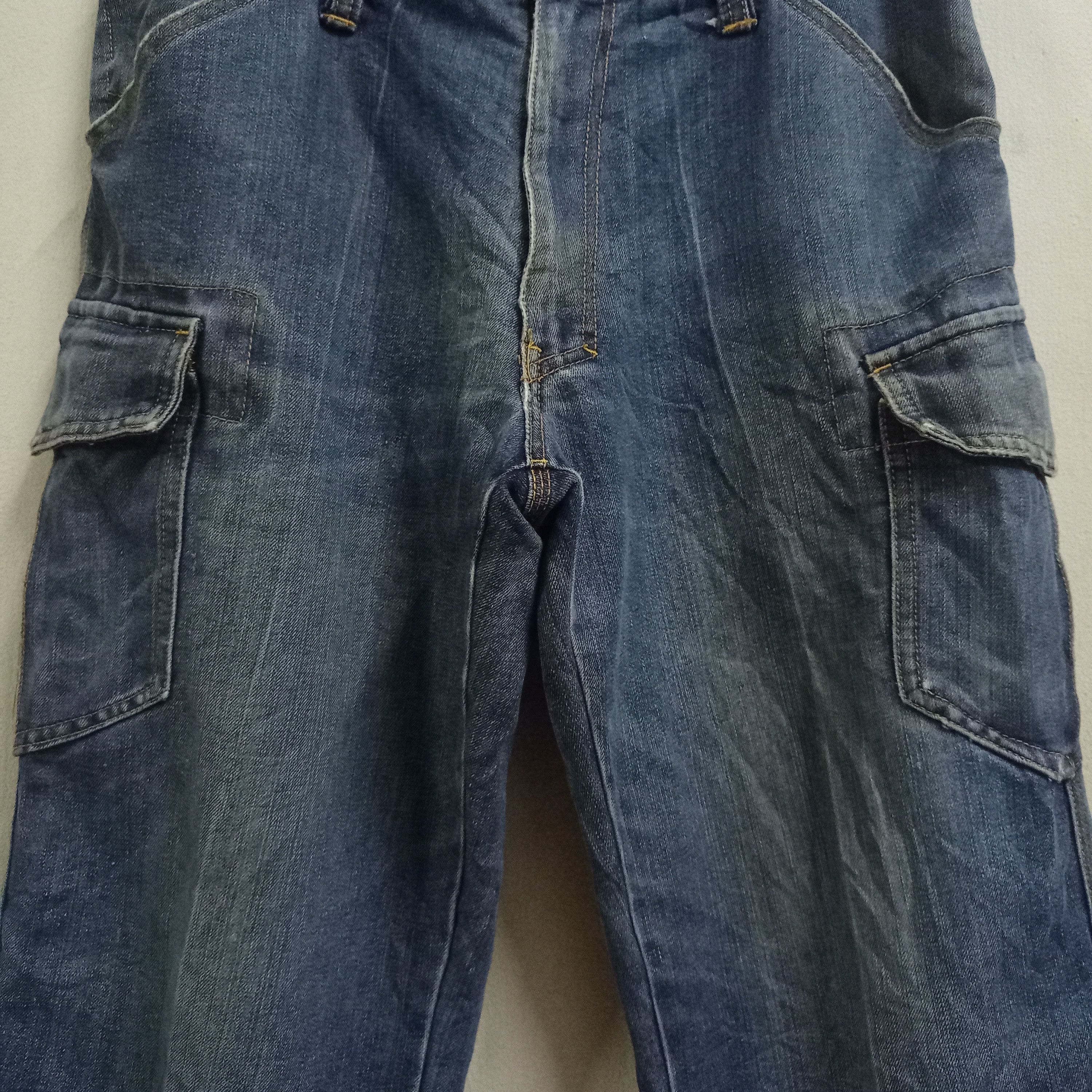 Japanese Brand Vintage Japanese Brand Baggy Cargo Denim Pants Size US 30 / EU 46 - 5 Thumbnail