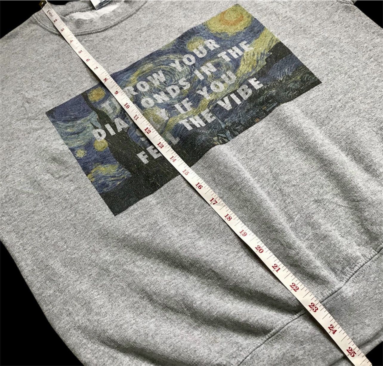 Rap Tees Vintage Y2K Diamonds Sierra Leone Kanye West lyrics Van Gogh Size US M / EU 48-50 / 2 - 6 Thumbnail