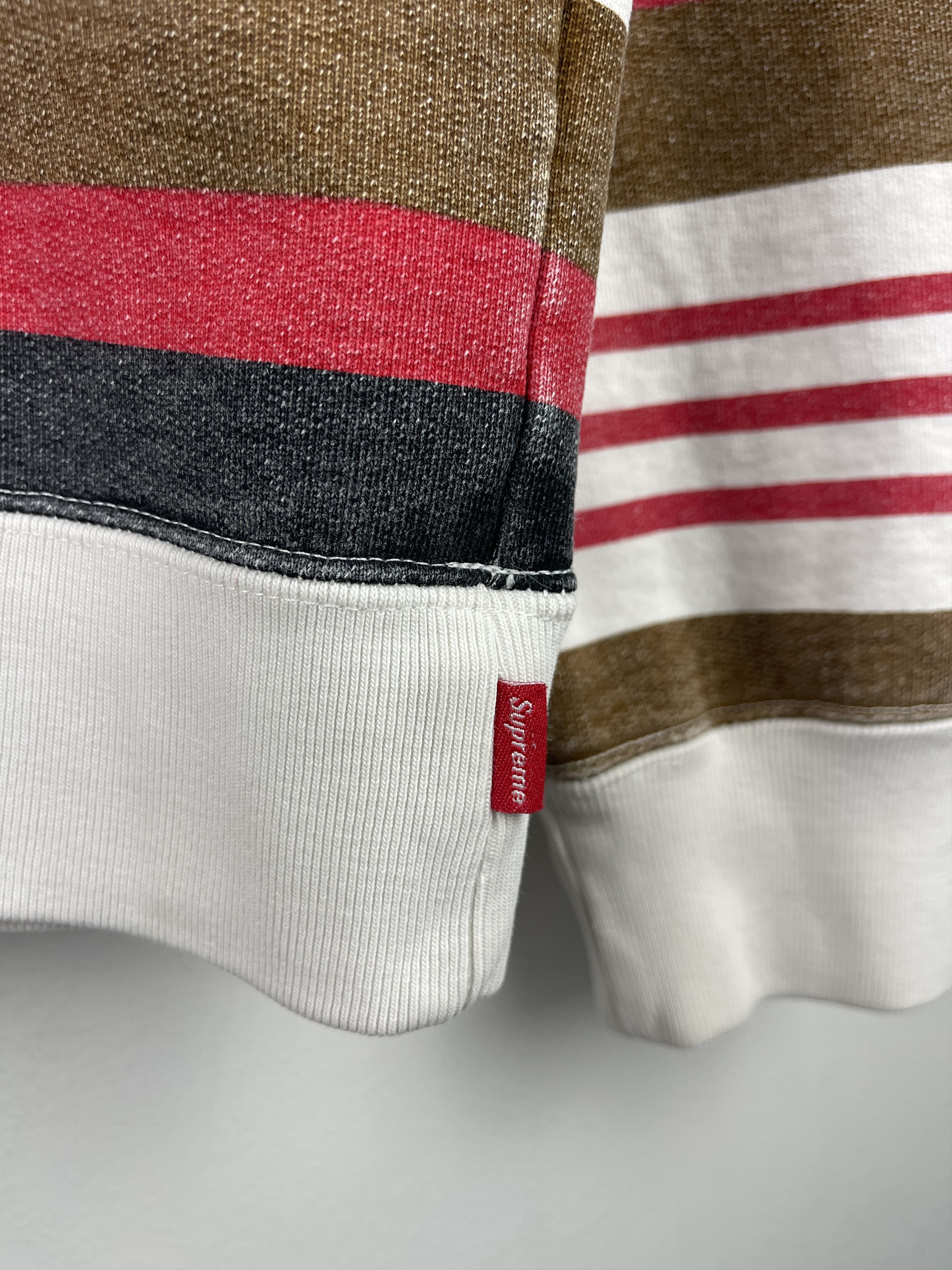 Supreme Supreme SS18 Striped Red Hoodie Size US M / EU 48-50 / 2 - 4 Thumbnail