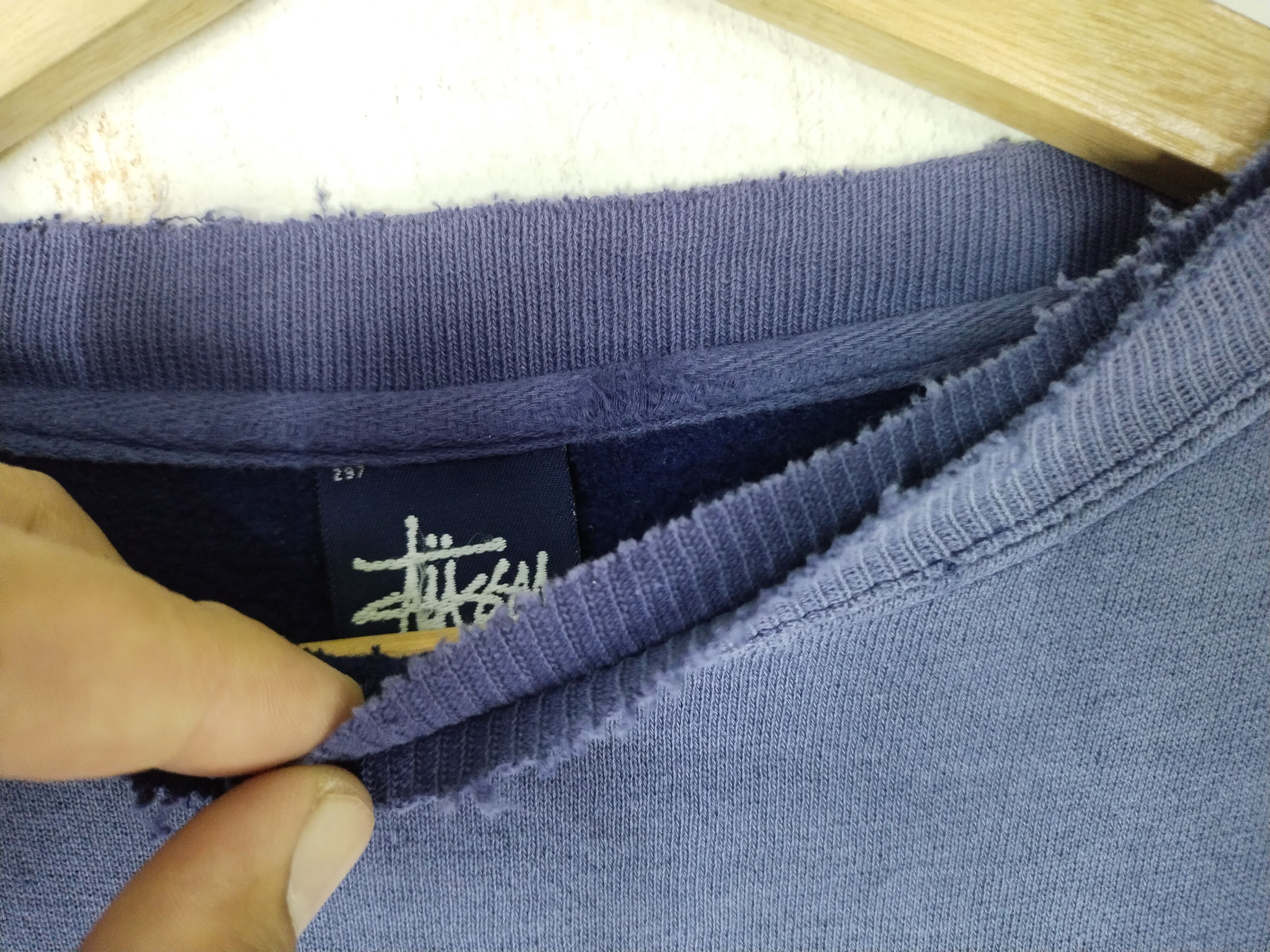 Stussy × Vintage Vintage 90's Stussy Small Logo Embroidery Faded Sweatshirt Size US S / EU 44-46 / 1 - 6 Thumbnail