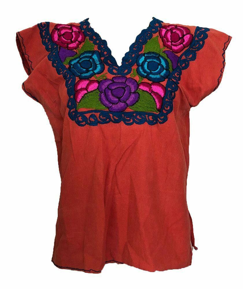 Designer Pre Owned Orange Hand Made Blouse L Size L / US 10 / IT 46 - 1 Thumbnail