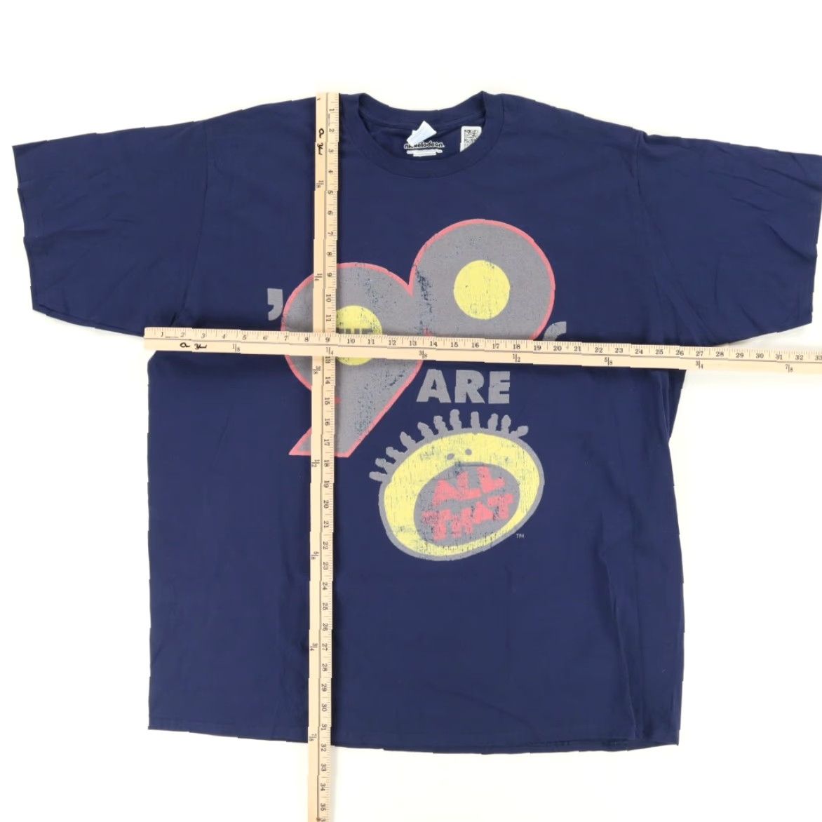 Nickelodeon Nickelodeon 90s Are All That T-Shirt Navy Blue Men's 3XL Shirt Crew Neck Short Sleeve Cotton Regular Fit Vintage? No. Size US XXL / EU 58 / 5 - 3 Thumbnail