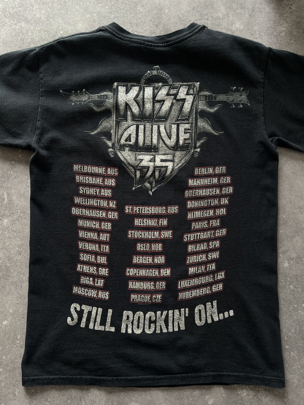 KISS Vintage Kiss 2008 Alive 35 T-Shirt Rock Metal Band Usa UK Size US S / EU 44-46 / 1 - 4 Thumbnail