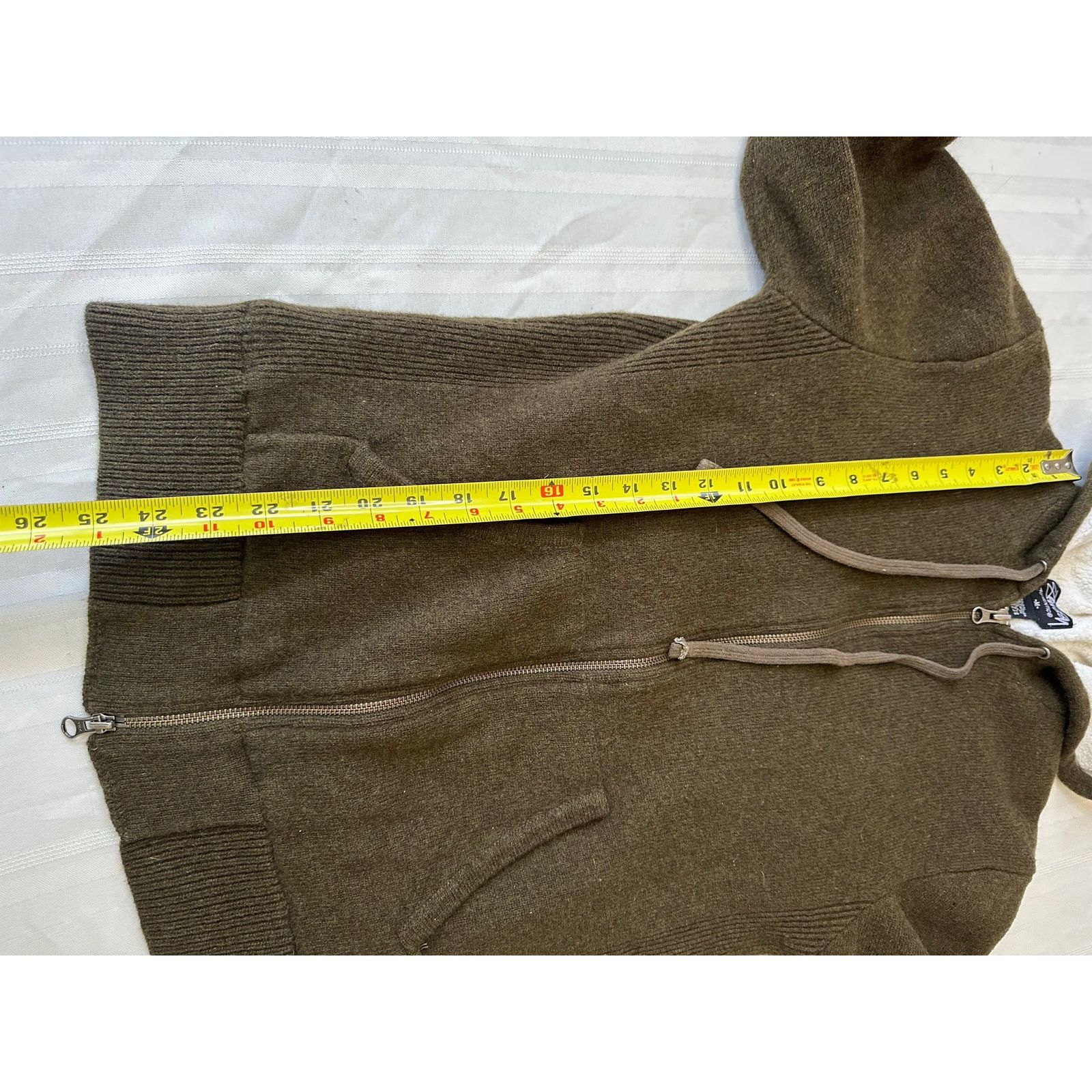 Stussy STUSSY Lambswool Zip Up Mens M Green Sherpa Lined Sweater Size US M / EU 48-50 / 2 - 7 Thumbnail