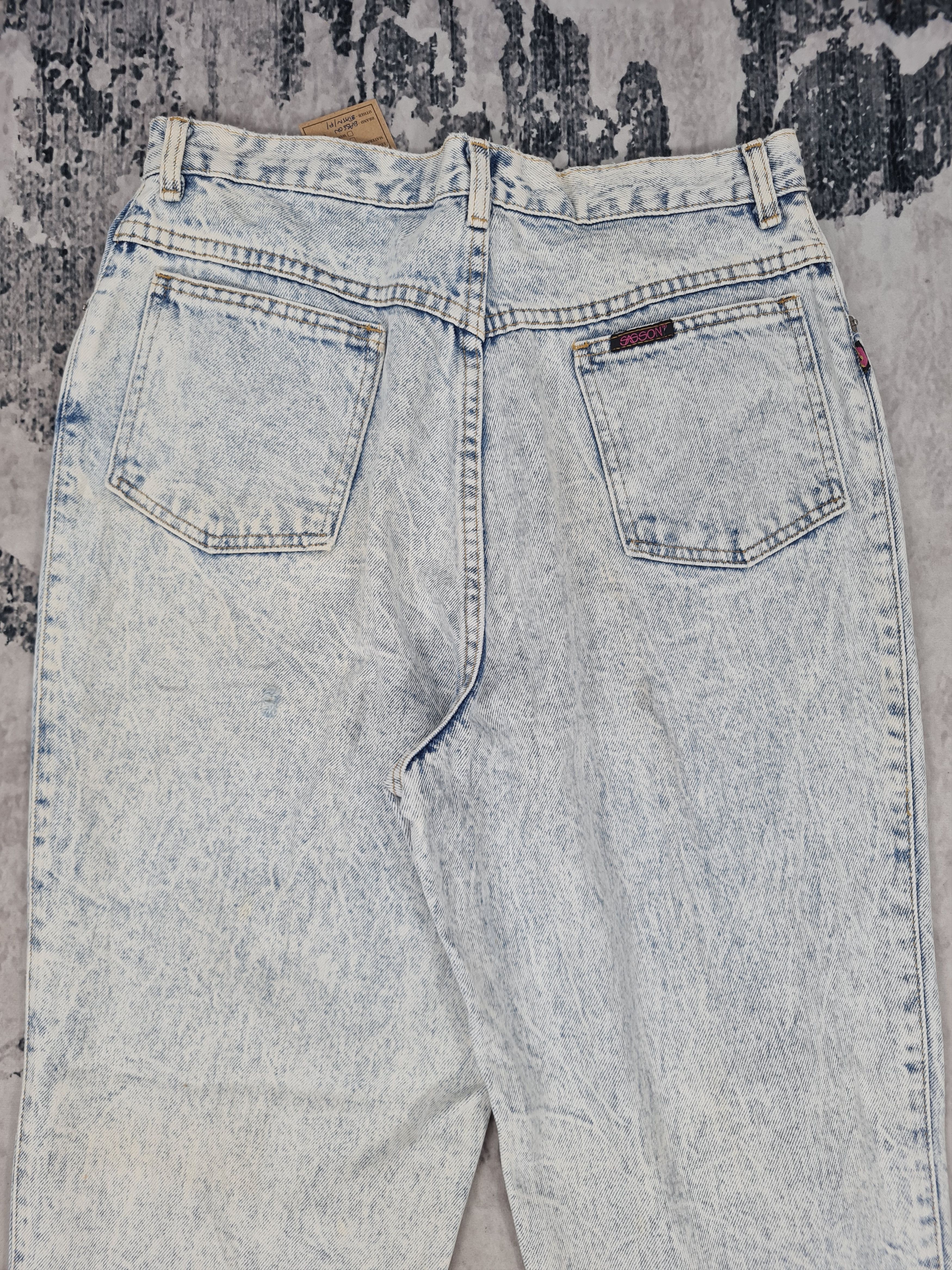 Japanese Brand Vtg SASSON Carrot Cut Faded Jeans Size 31x29.5 JB0145 Size 31" - 8 Thumbnail