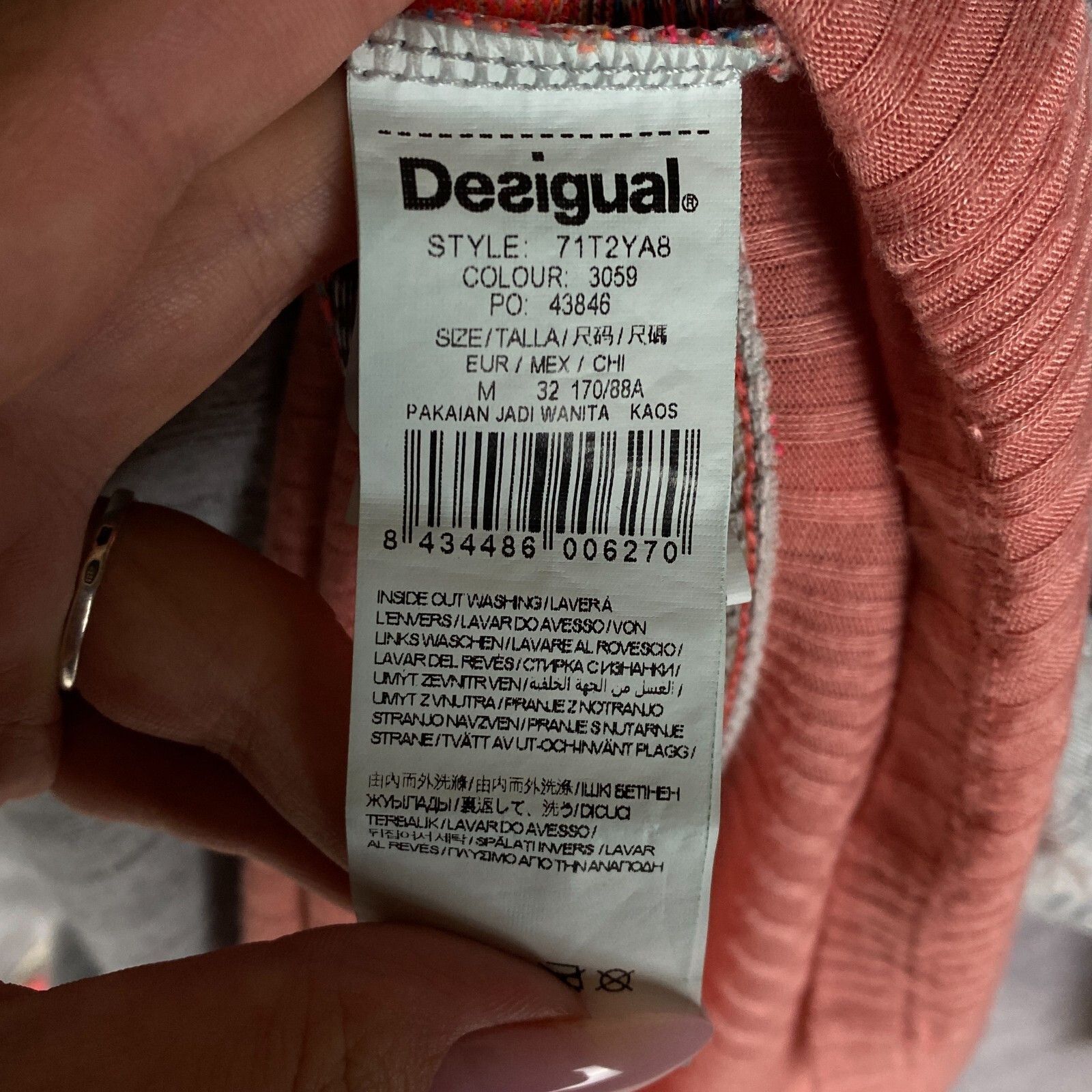 Desigual Desigual Blouse Women's Size M Multicolor Long Sleeve ` Size M / US 6-8 / IT 42-44 - 5 Thumbnail