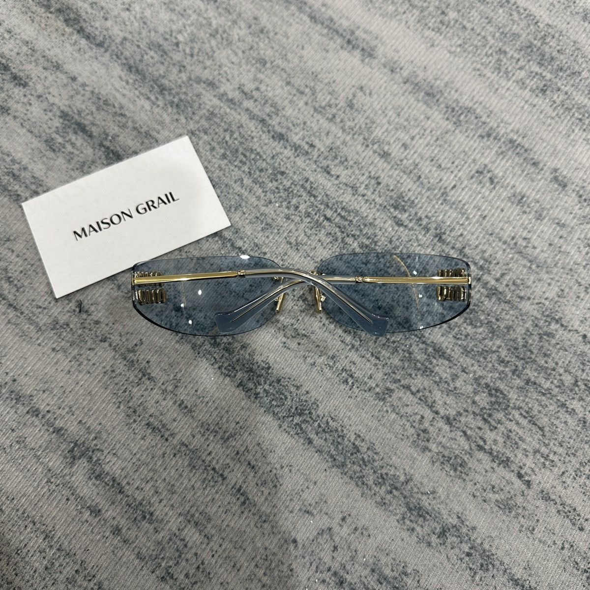 Miu Miu MIU MIU 0MU A51S ZVN10P SUNGLASSES Size ONE SIZE - 3 Thumbnail