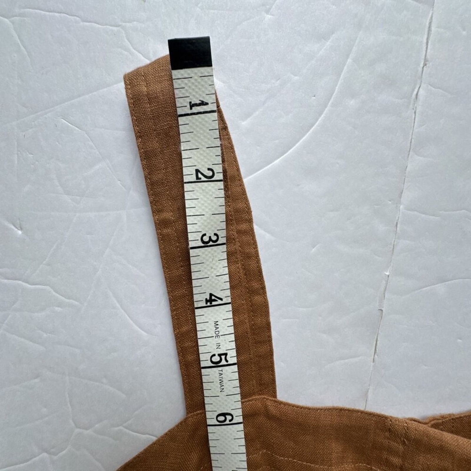 A.L.C. A.L.C. Gilmour Linen Romper Brown Size 4 Size 27" / US 4 / IT 40 - 8 Thumbnail