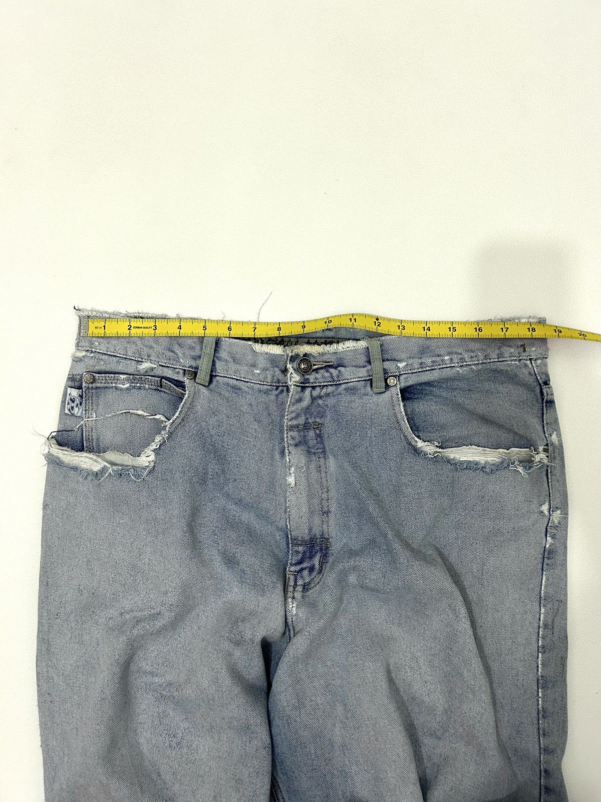 Marc Buchanan × Pelle Pelle Pele Pele Marc Buchanan Distressed Beggy Jeans Size US 36 / EU 52 - 17 Thumbnail