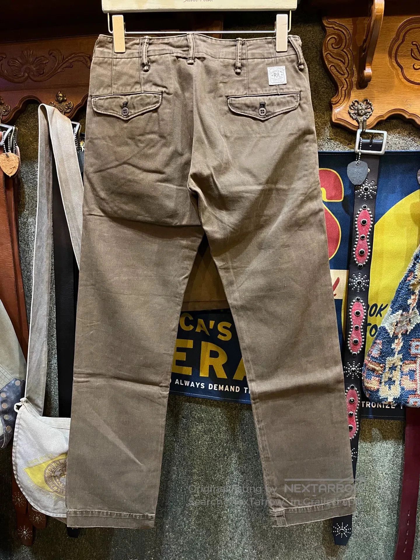 RRL Ralph Lauren classic double rl casual pants for men. Size US 28 / EU 44 - 2 Thumbnail
