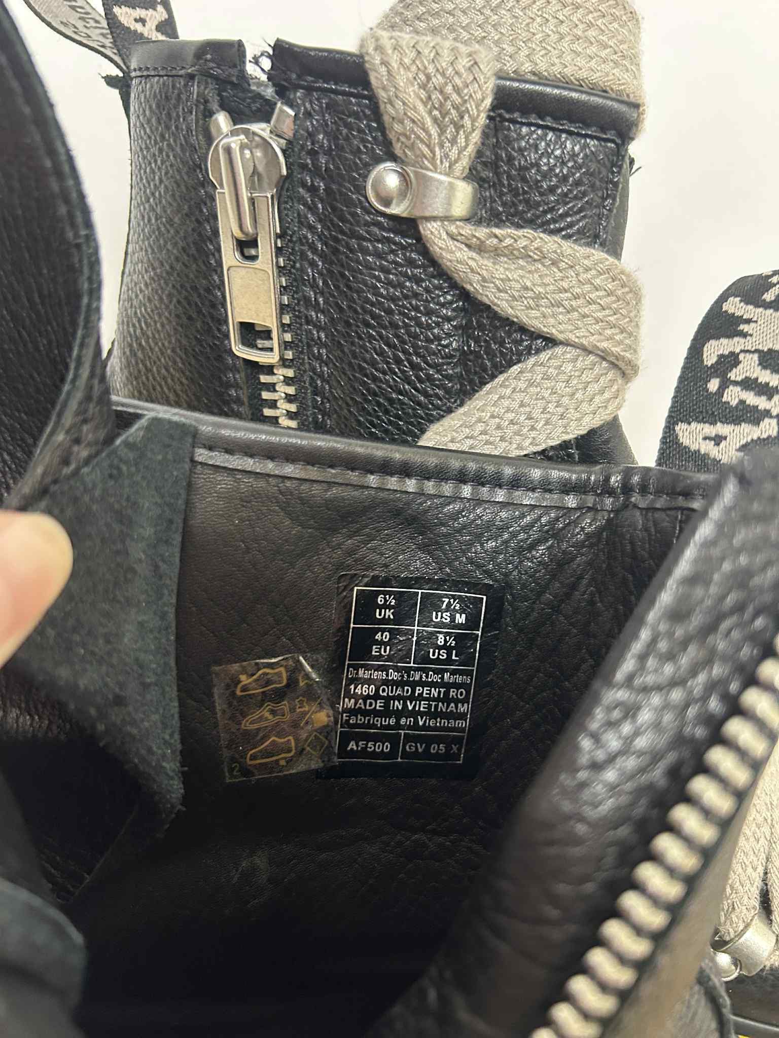 Dr. Martens × Rick Owens rick owens x dr. martens 1460 quad sole pentagram jumbo lace Size US 7 / EU 40 - 5 Thumbnail