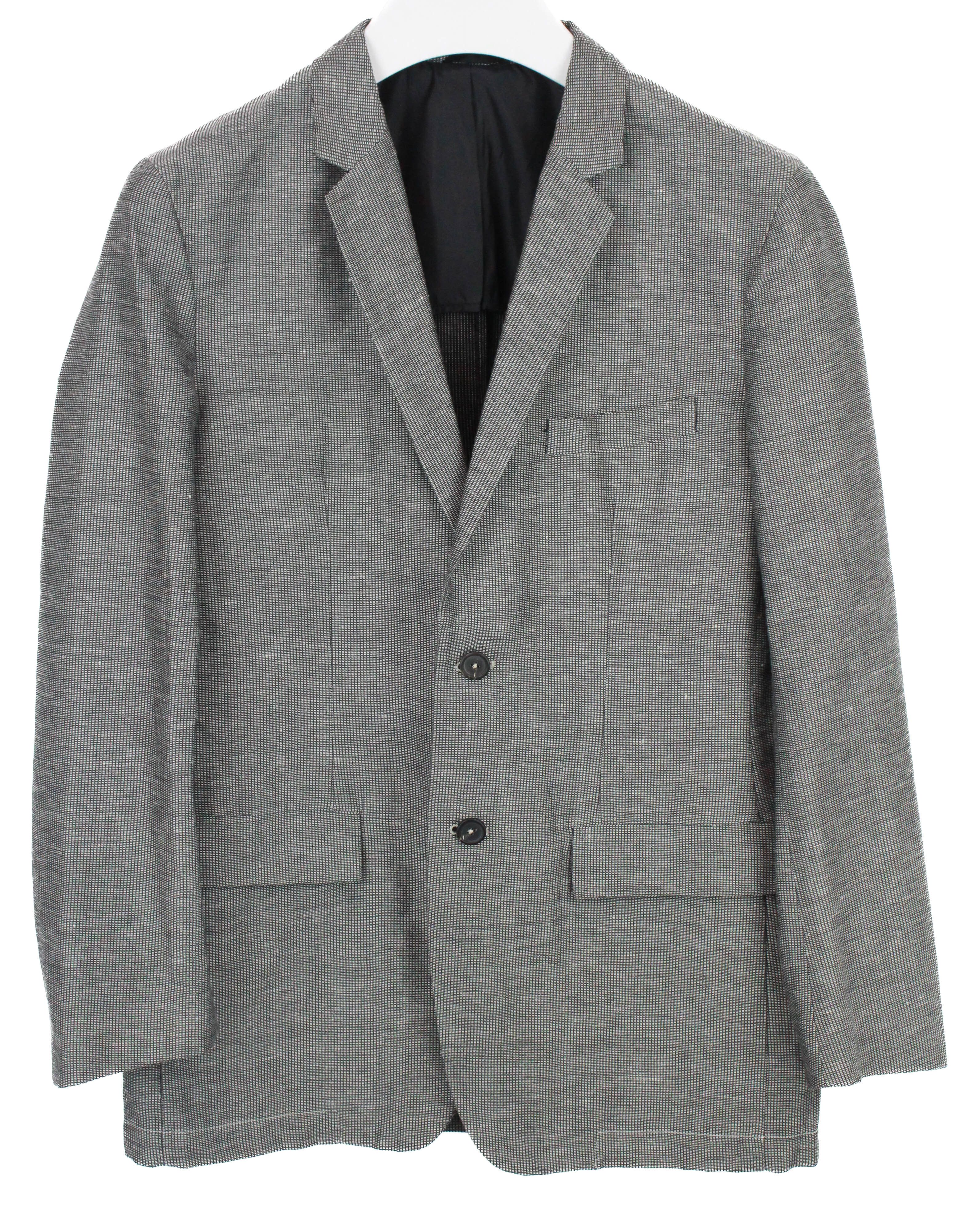 Jil Sander JIL SANDER Blazer Men's (EU) 48 Single Breasted Linen Blend Size 38R - 1 Thumbnail