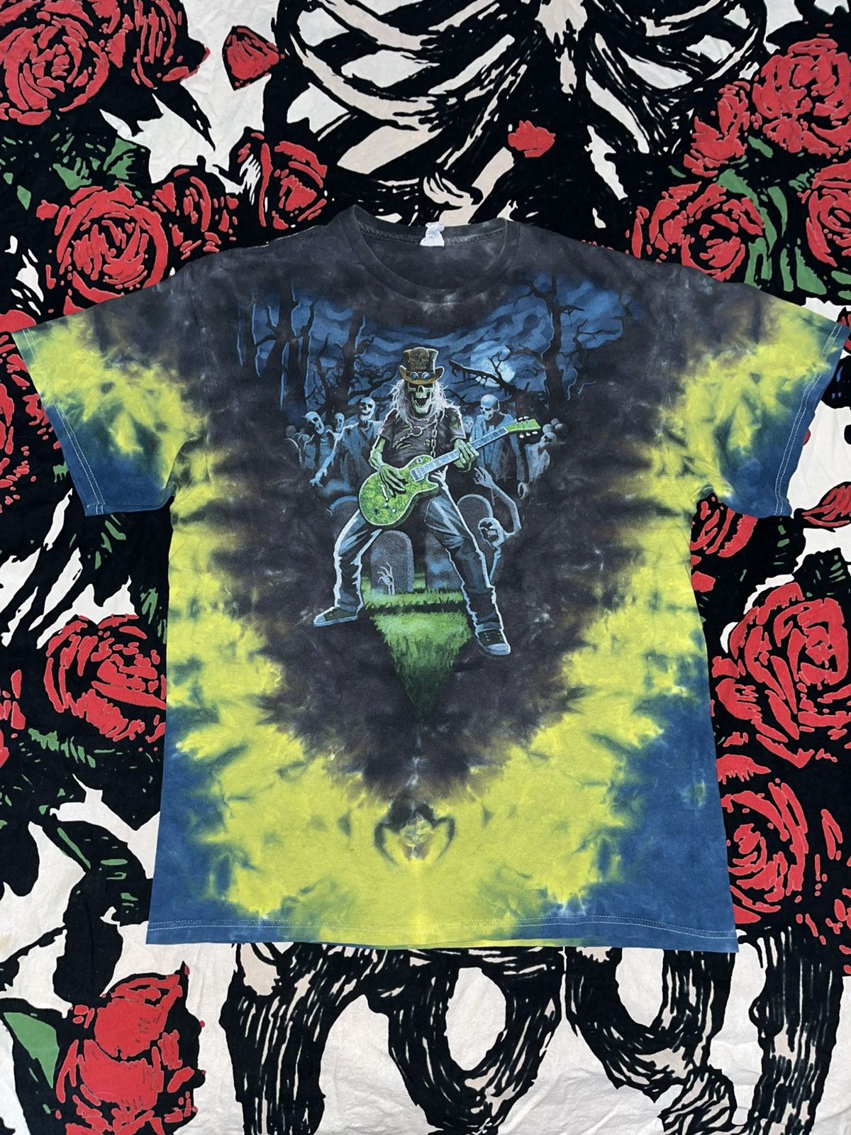 Unsound Rags Crazy Y2K Faded Thrashed ERD Skater Grunge Dyed Zombie Tee Size US L / EU 52-54 / 3 - 1 Thumbnail