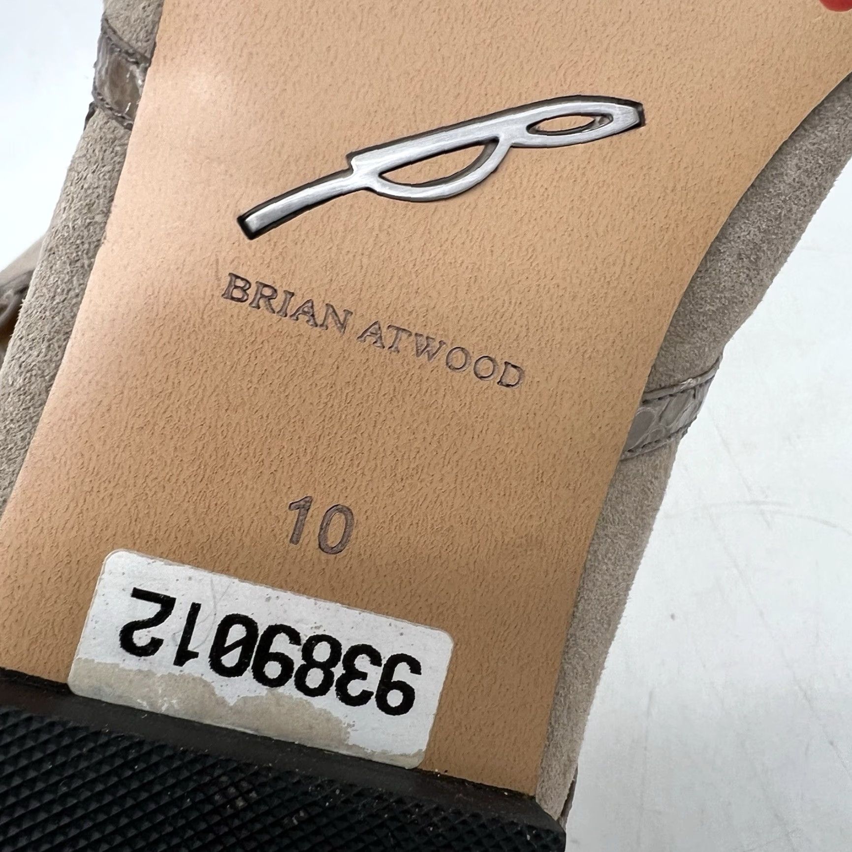 Brian Atwood Brian Atwood Flats Ankel Tie Womens Size 10 Taupe NWOT Suede Pointed Toe Lace Bow Flat Womens Size US 7.5 / IT 37.5 - 6 Thumbnail