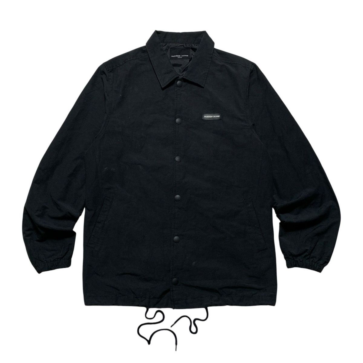 Number (N)ine Number (N)ine Coach Jacket Arc Logo Black Japanese Brand Size US M / EU 48-50 / 2 - 2 Thumbnail