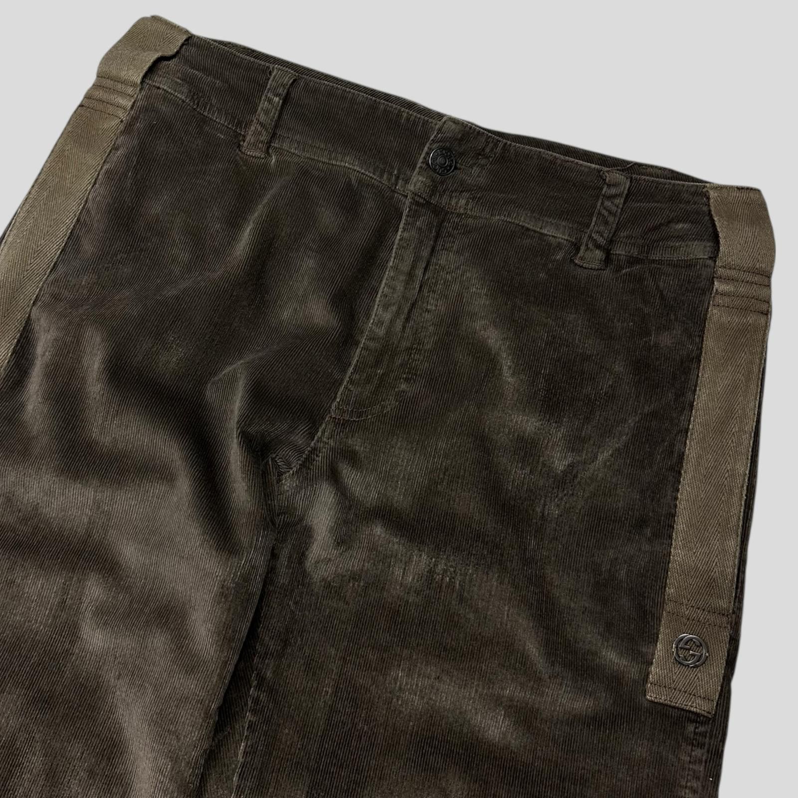 Gucci Gucci by Tom Ford 2004 Velvet Western GG Logo Trousers IT46 Size US 30 / EU 46 - 2 Thumbnail