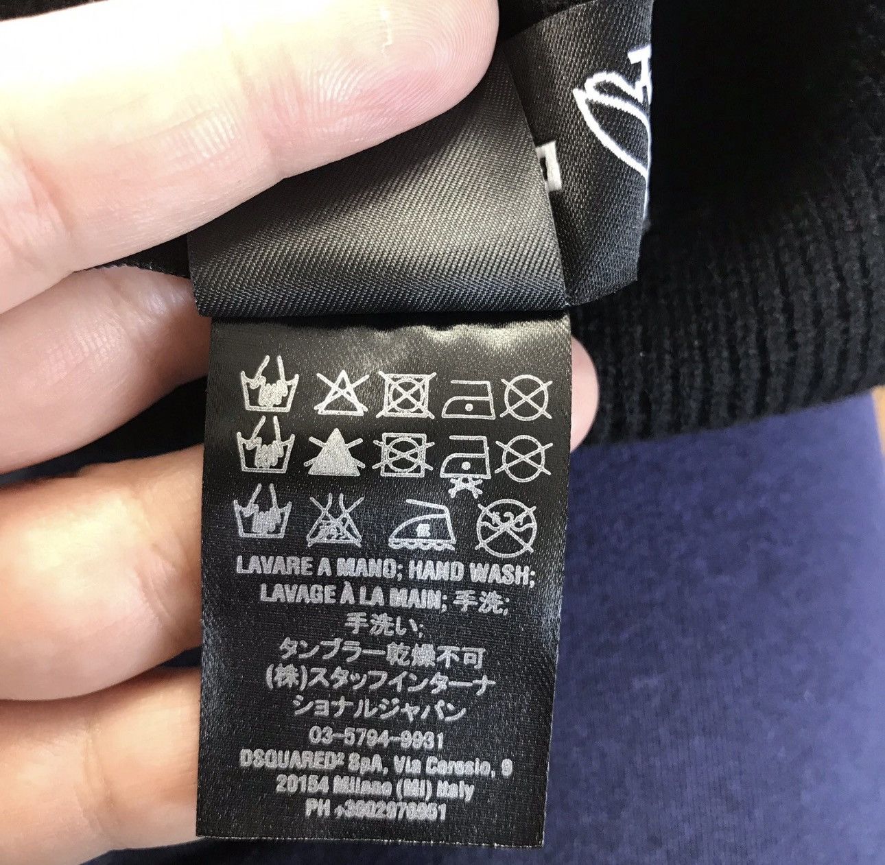 Dsquared2 X DRAKE OVO CAPSULE EMBELLISHED WOOL KNIT BEANIE Size ONE SIZE - 6 Thumbnail