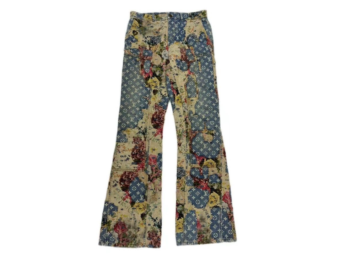 Louis Vuitton Floral destruction boro jeans Size US 31 - 1 Thumbnail
