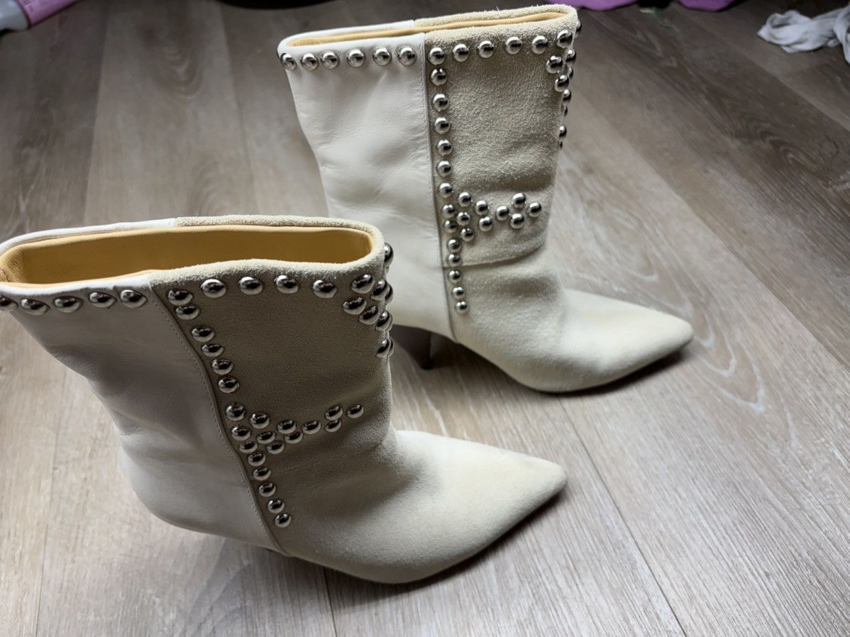 Isabel Marant White Isabel Marant Layo Studded Heel boots Size US 6 / IT 36 - 5 Thumbnail