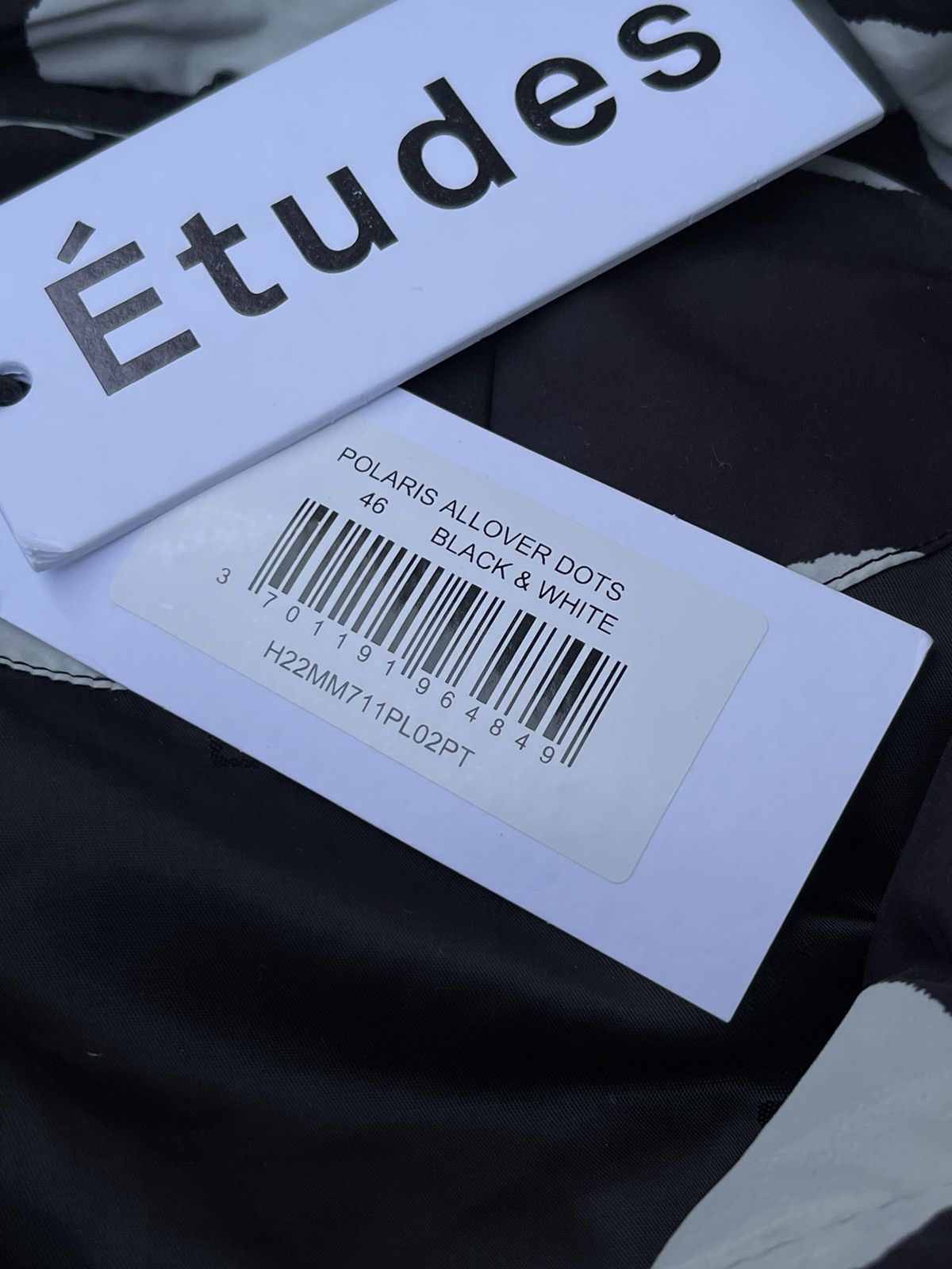 Etudes !DS! AW22 Etudes Allover Dots White Black Puffer Jacket Size US XL / EU 56 / 4 - 22 Thumbnail