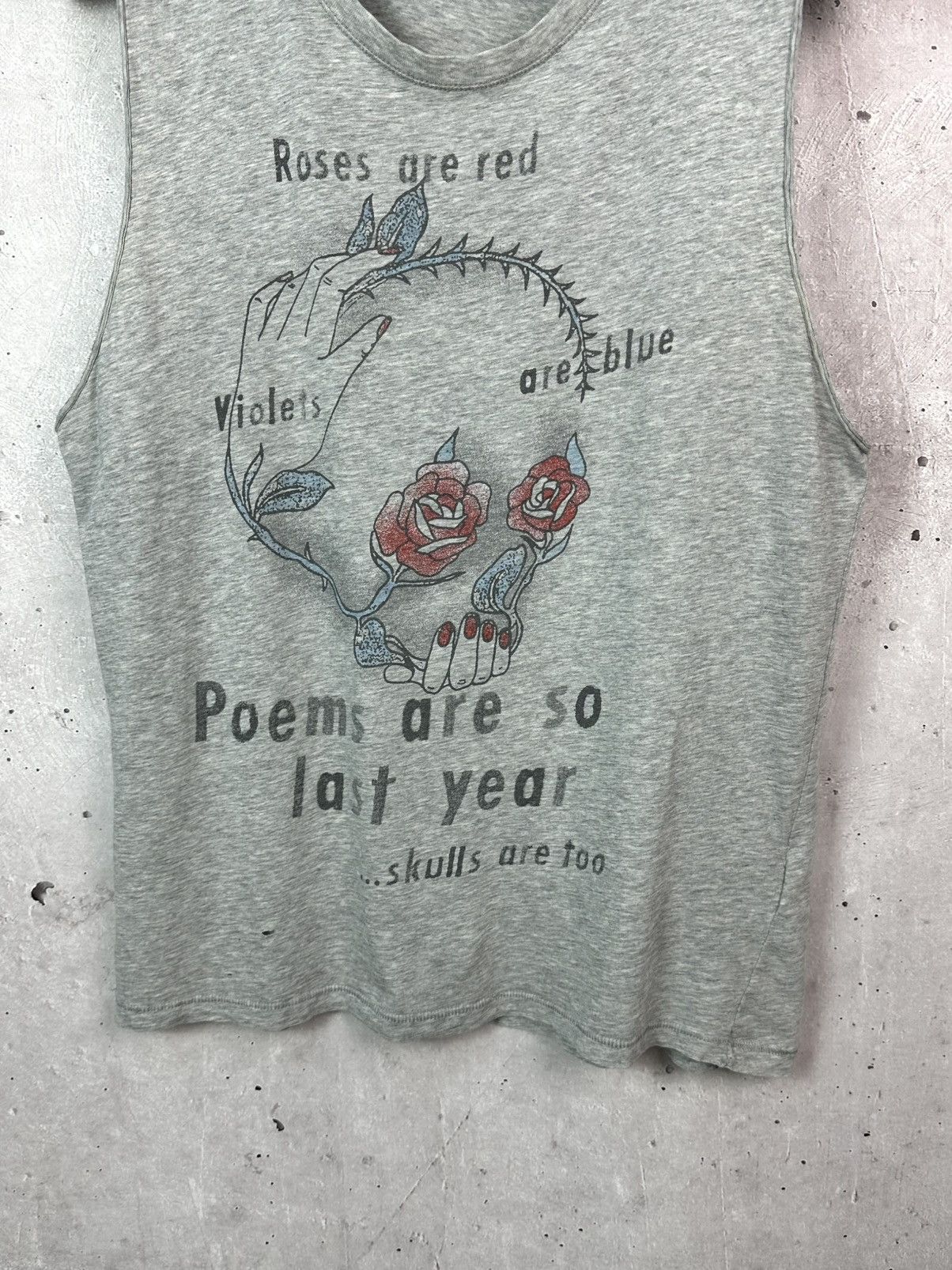 Diesel Vintage Diesel Printed Sleeveless Grey Top Size US S / EU 44-46 / 1 - 3 Thumbnail