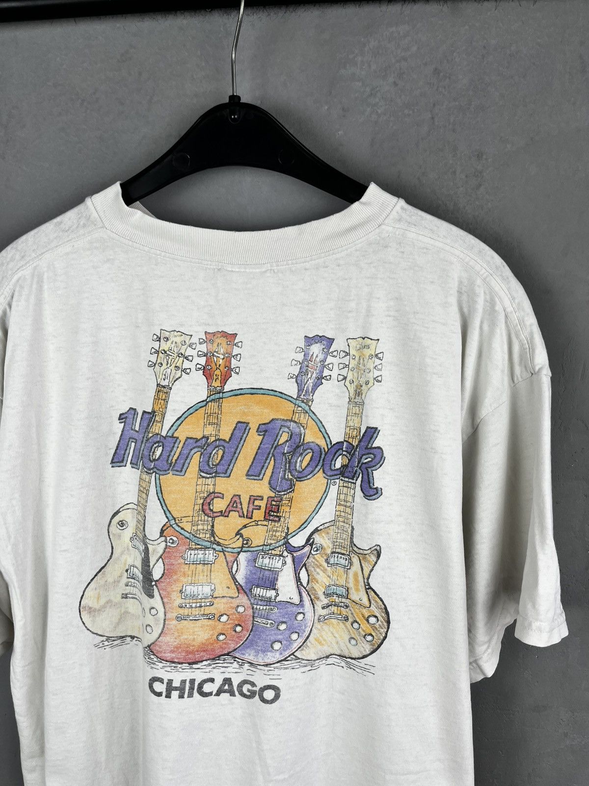 Hard Rock Cafe Hard Rock Chicago t shirt vintage Size US XL / EU 56 / 4 - 3 Thumbnail