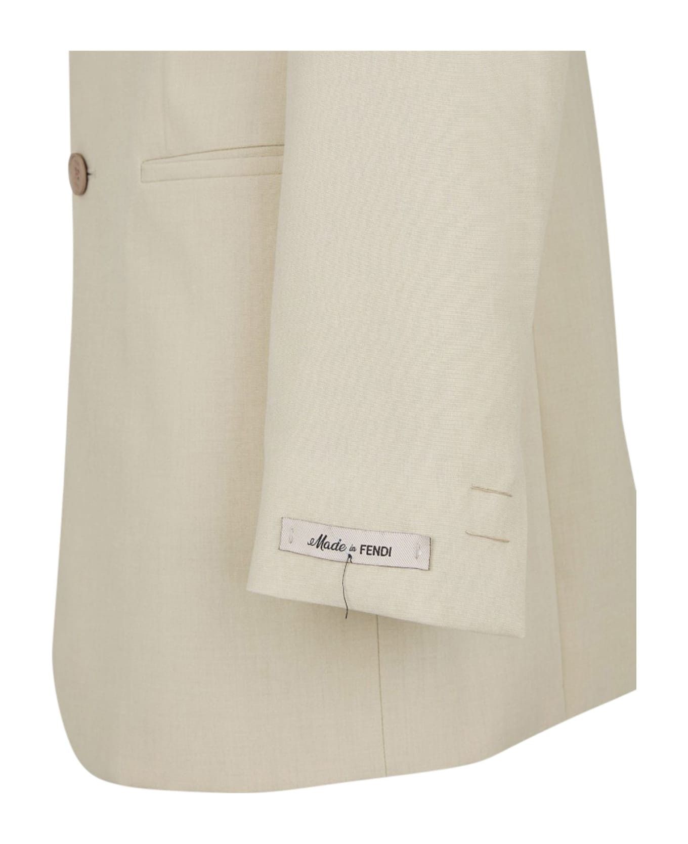 Fendi o1s1wg111025 Jacket in Beige Size US M / EU 48-50 / 2 - 4 Thumbnail