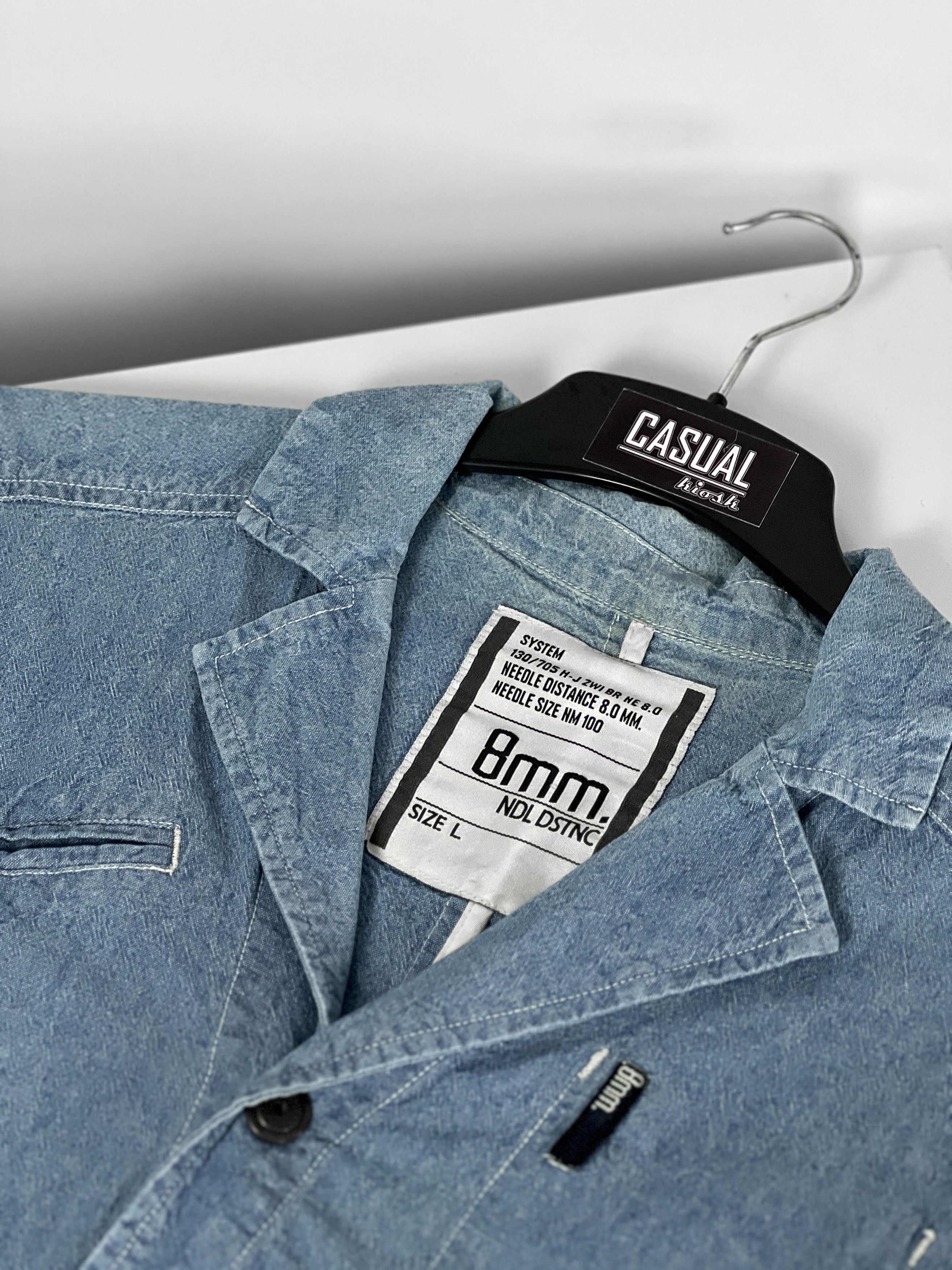Other 8mm NDL DSTNC Light Denim Men`s Blazer Size US L / EU 52-54 / 3 - 3 Thumbnail