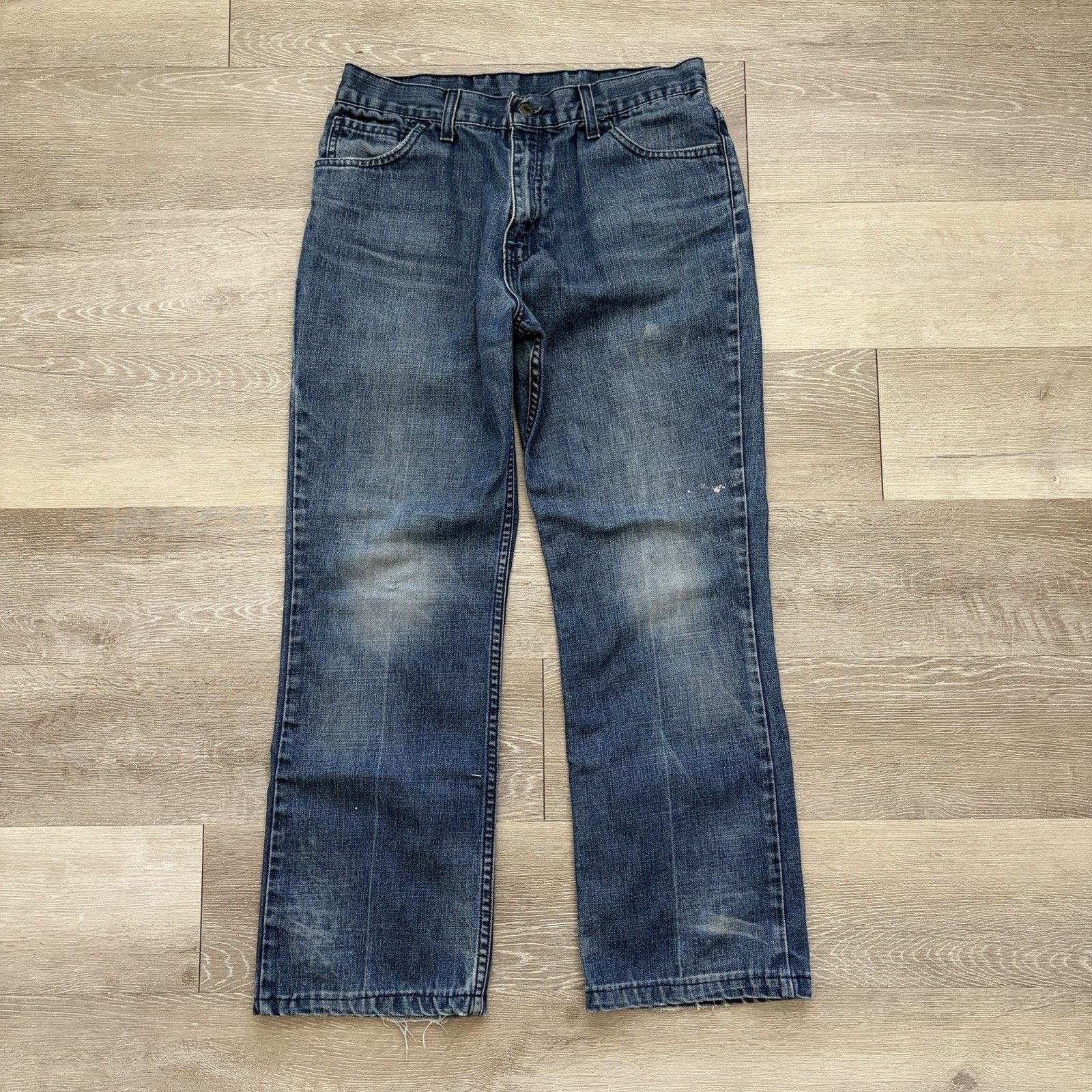 Levi's Rare Vintage 90s Levi’s Sta Prest 31x27 Denim Blue Jeans Size US 31 - 6 Thumbnail
