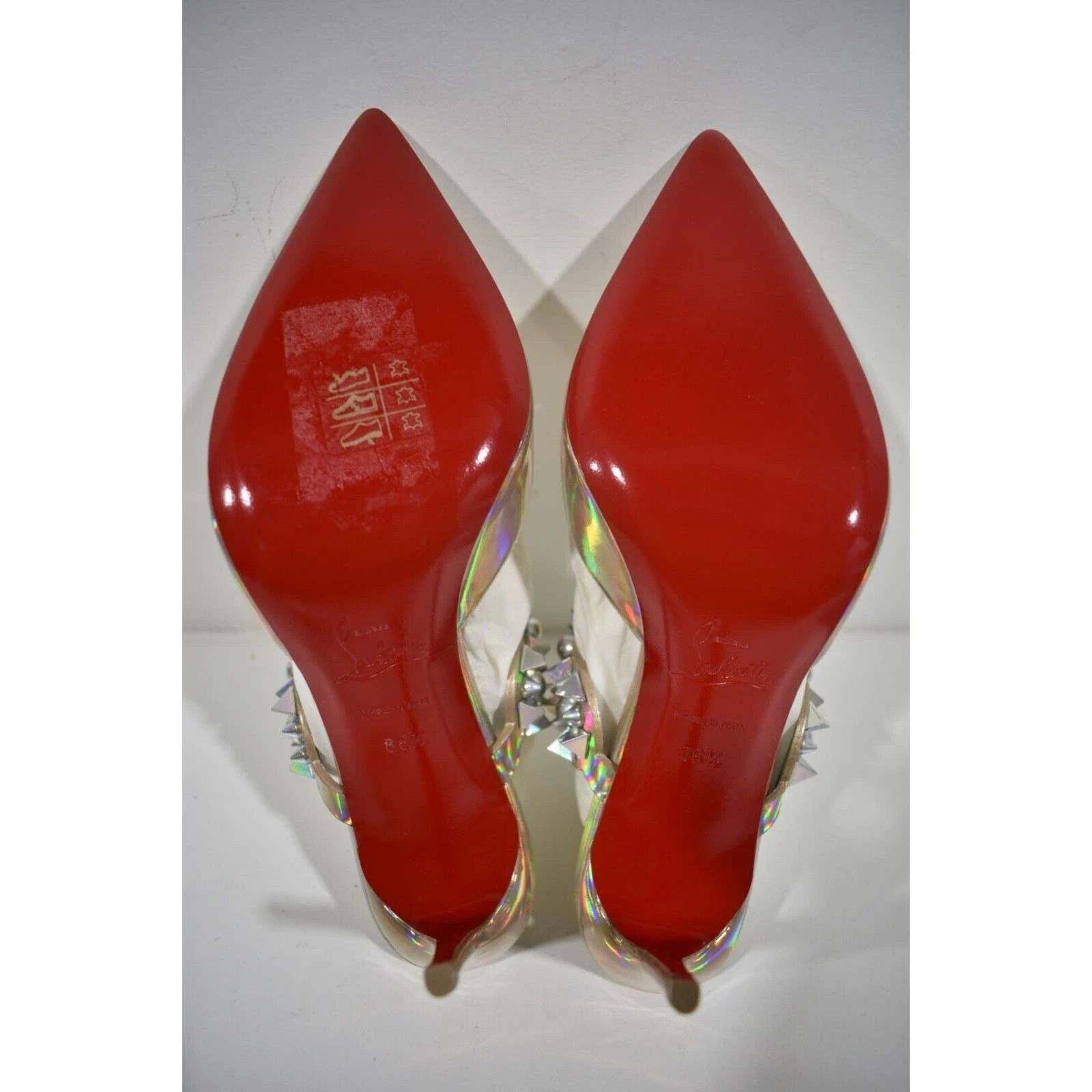 Christian Louboutin Miss Goldora 85 Gold AB Backless Sandal Mule Heel Pump 36.5 Size US 6.5 / IT 36.5 - 12 Thumbnail