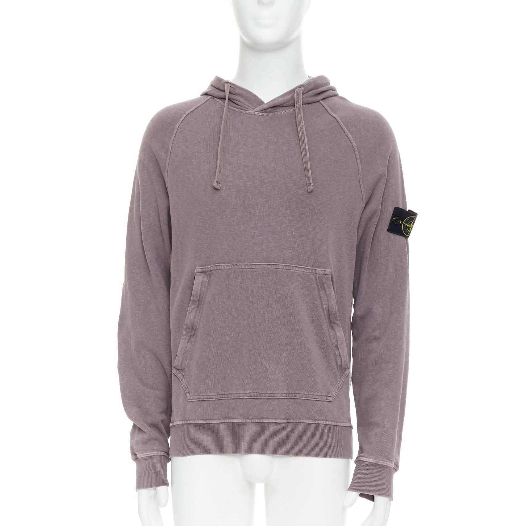 Stone Island STONE ISLAND purple dust treatment washed grey purple cotton hoodie M Size US M / EU 48-50 / 2 - 1 Thumbnail