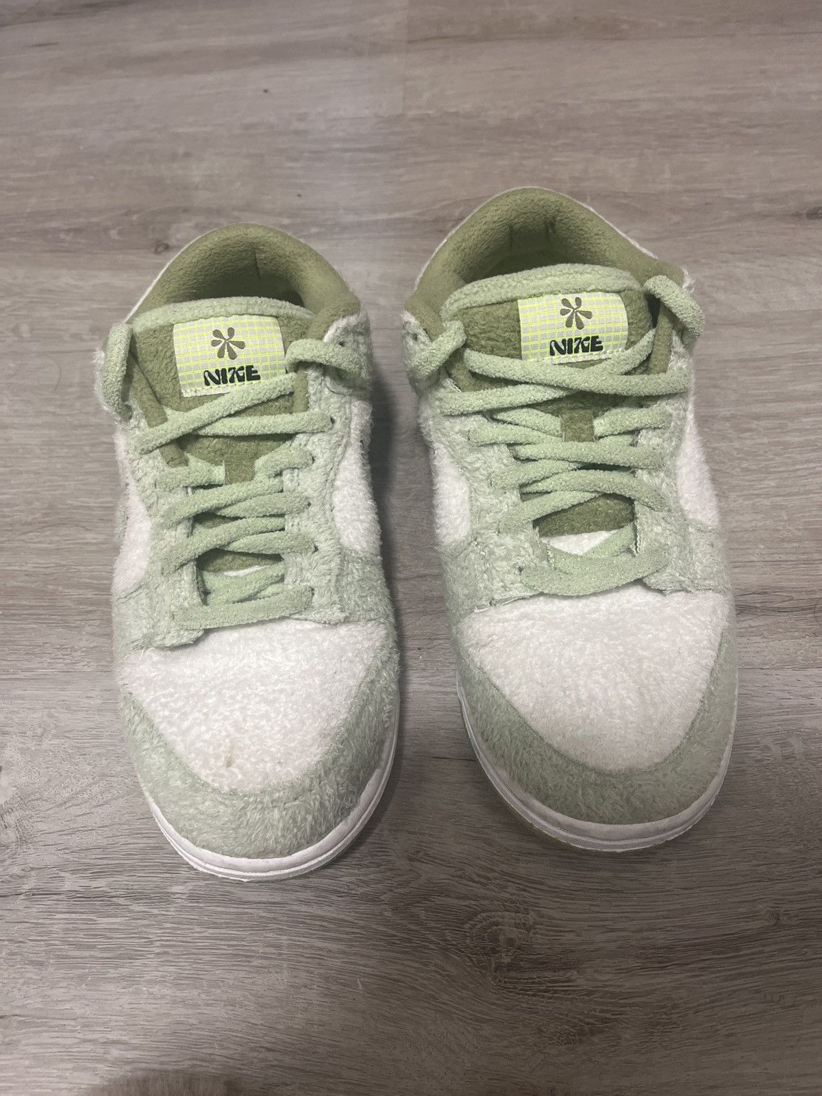 Nike Nike Low Dunk Fleece Honeydew Size US 6 / IT 36 - 3 Thumbnail