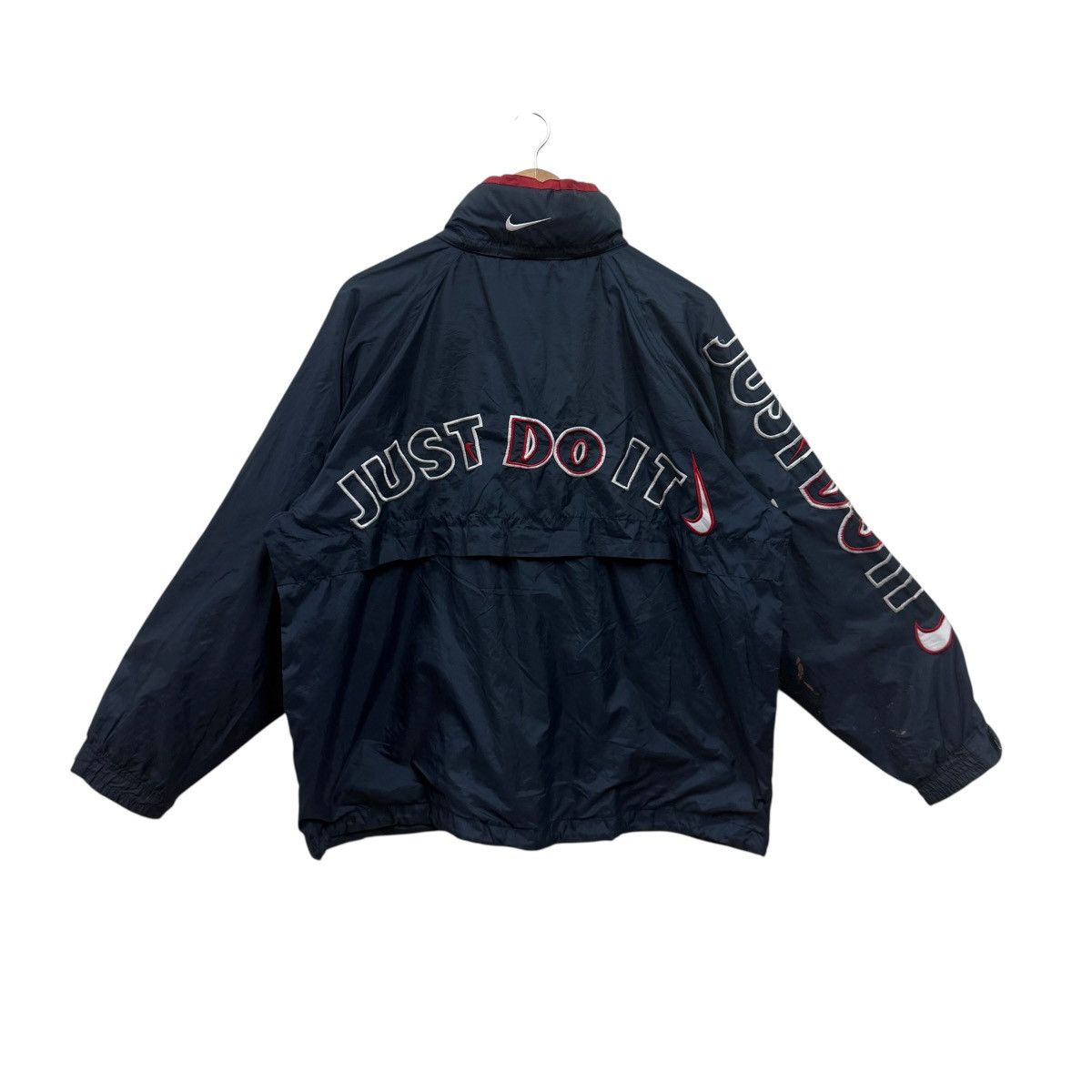 Nike Vintage 90s Nike Just Do It Jacket Windbreaker Size US XL / EU 56 / 4 - 1 Thumbnail