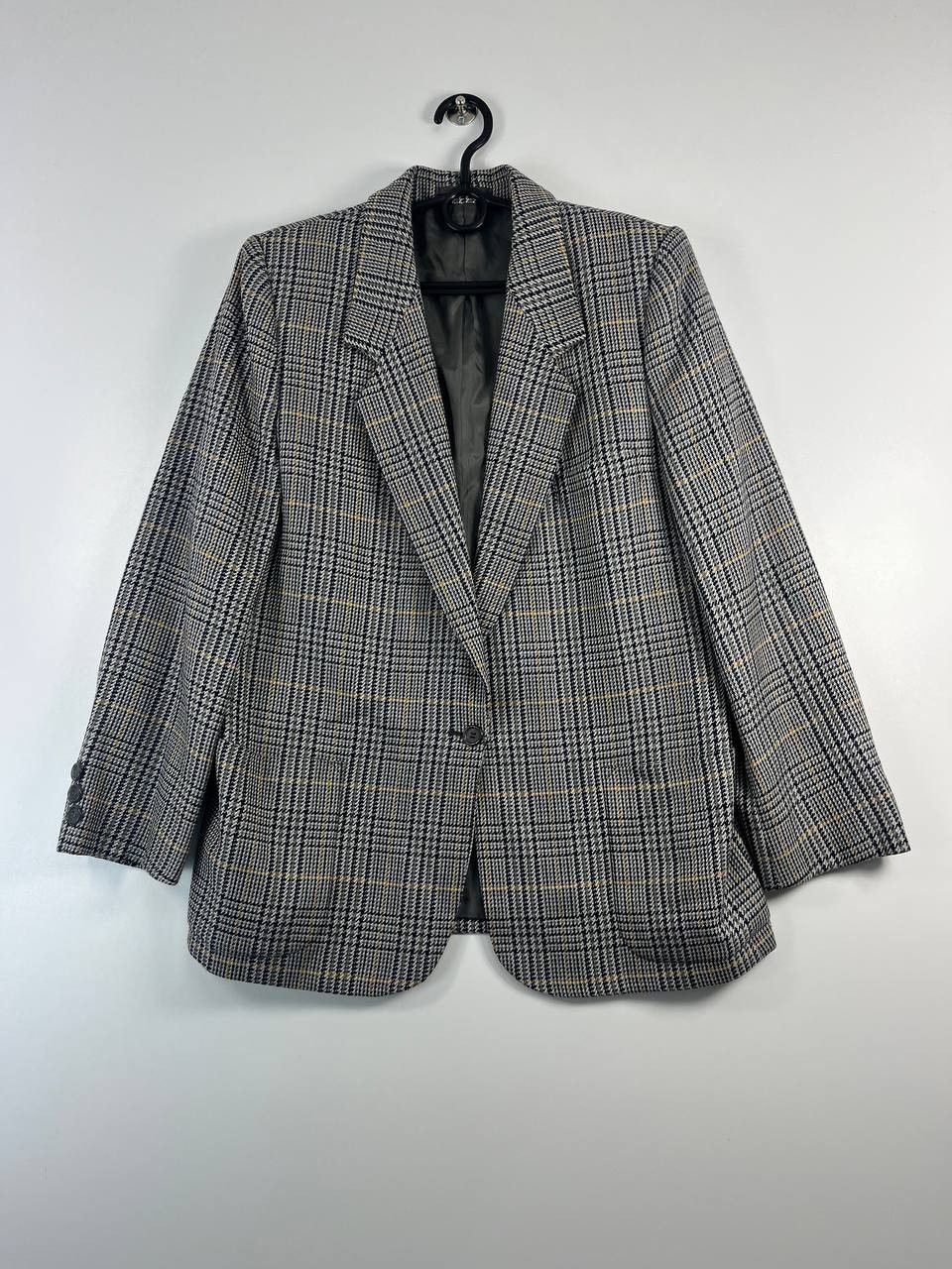 Burberrys Wool Blazer Made In England Vintage Checked M
