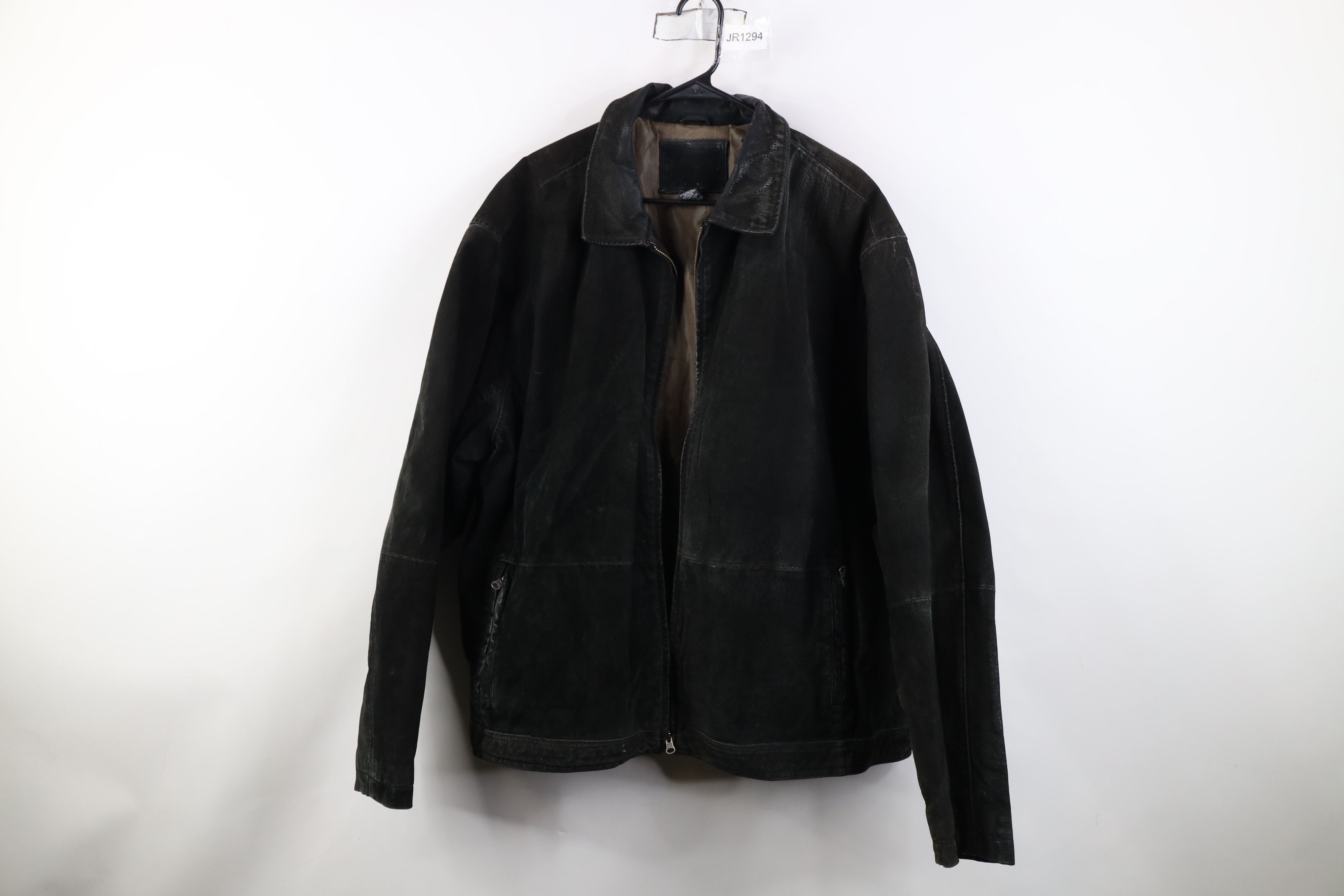 Vintage AS IS Vintage 90s Streetwear Suede Leather Bomber Jacket Size US XXL / EU 58 / 5 - 1 Thumbnail