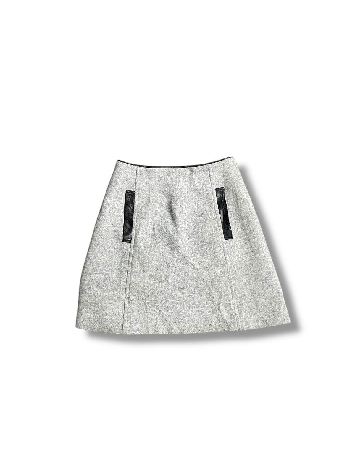 Japanese Brand Design Works Women’s Light Grey Skirt (26) Size 26" / US 2 / IT 38 - 1 Thumbnail