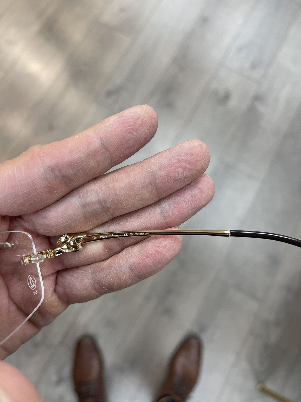 Cartier NEW Cartier Gold Panther Eyeglasses Glasses Size ONE SIZE - 6 Thumbnail