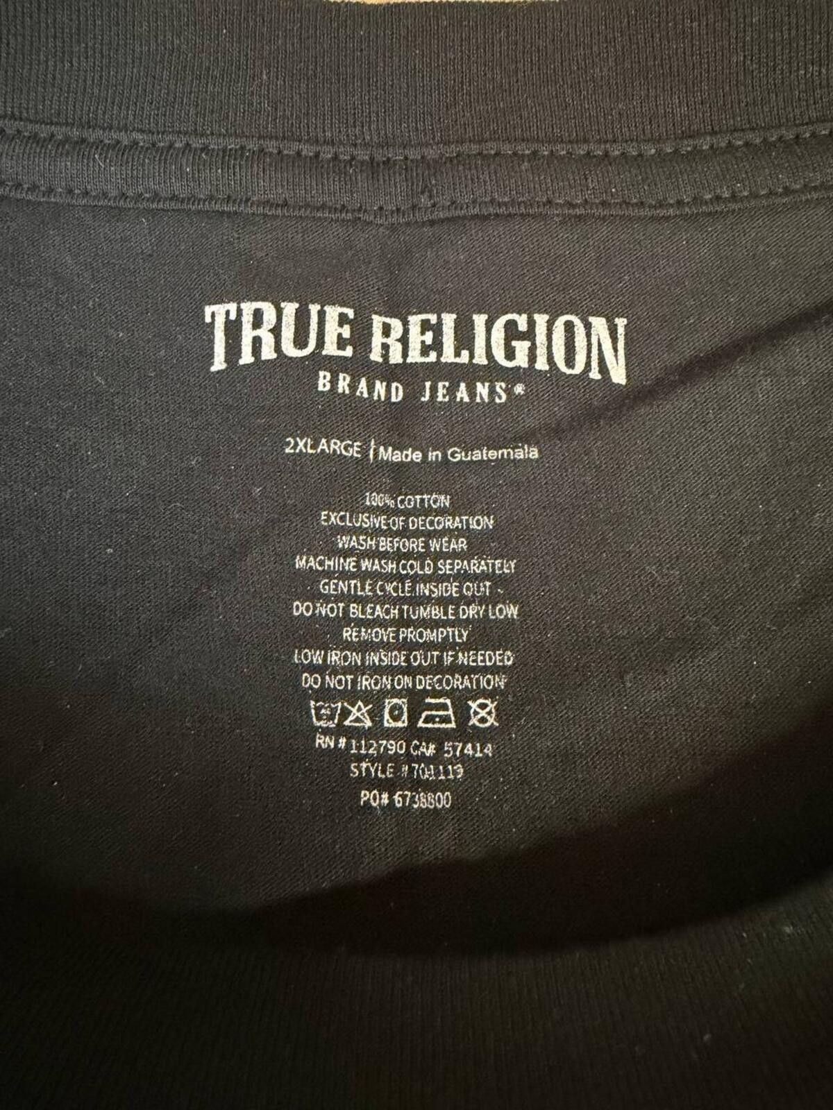True Religion 2021 True Religion World Tour Graphic Tee Black 2XL NWT Size US XXL / EU 58 / 5 - 4 Thumbnail