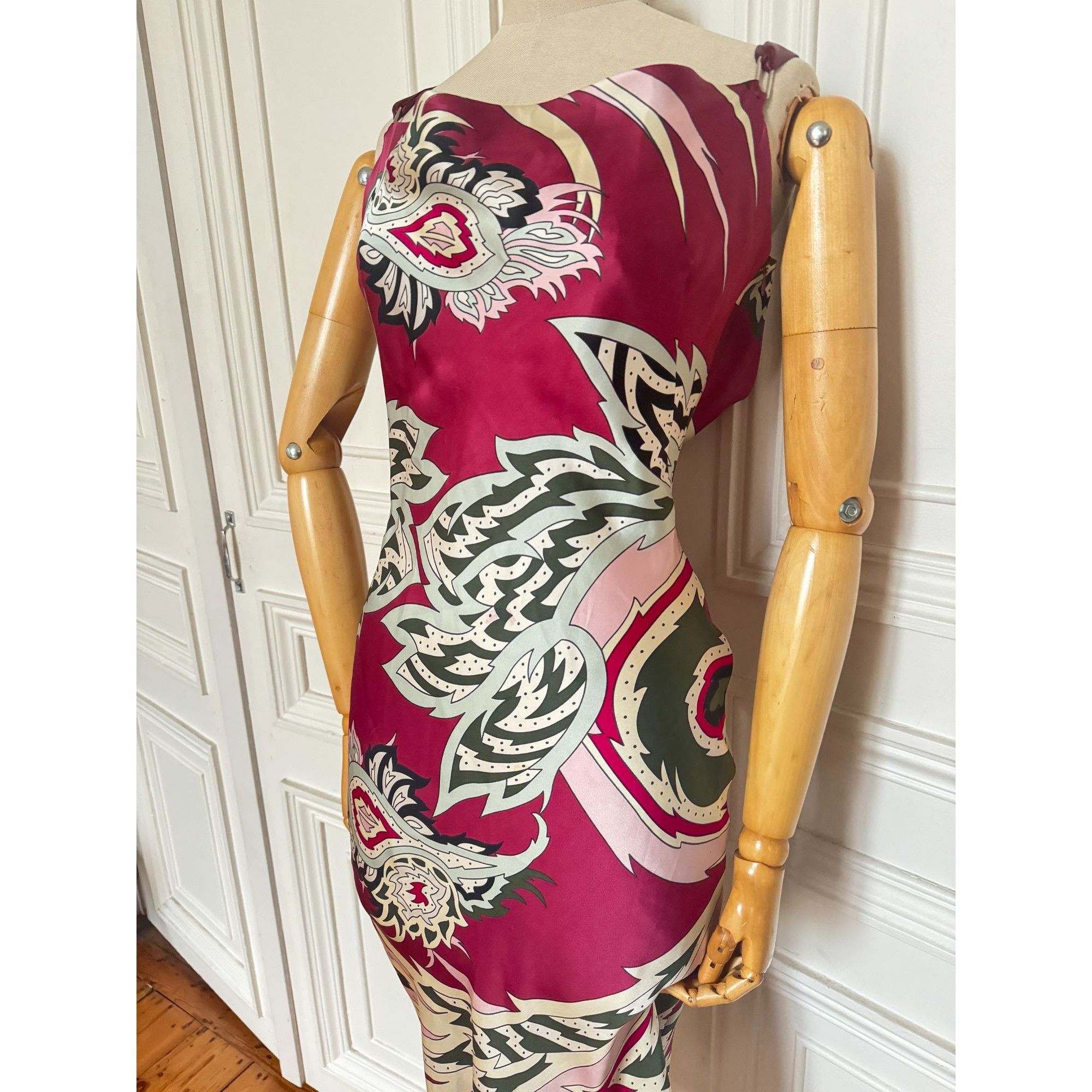 Alexander McQueen Spring Summer 2001 Printed Dress Size S / US 4 / IT 40 - 4 Thumbnail