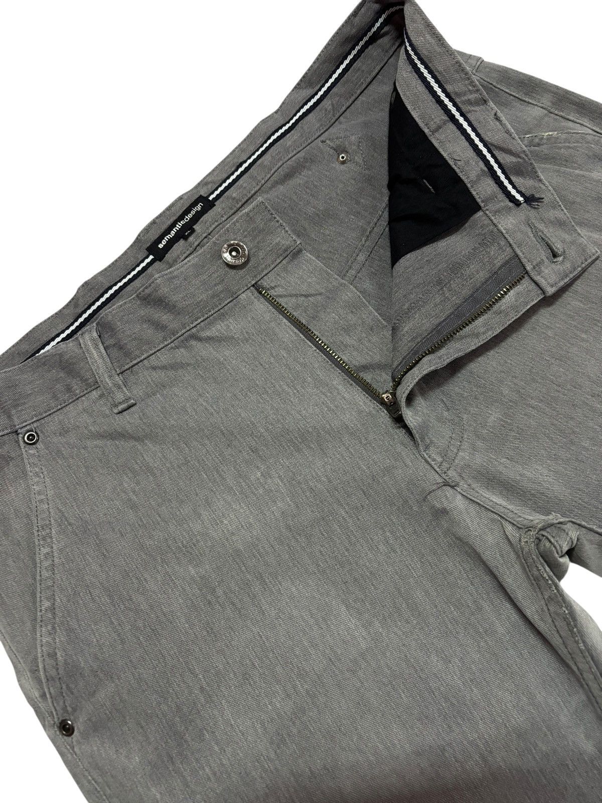 Japanese Brand Vtg Semantic Design Buckle Distressed Jeans Pant Size US 33 - 4 Thumbnail