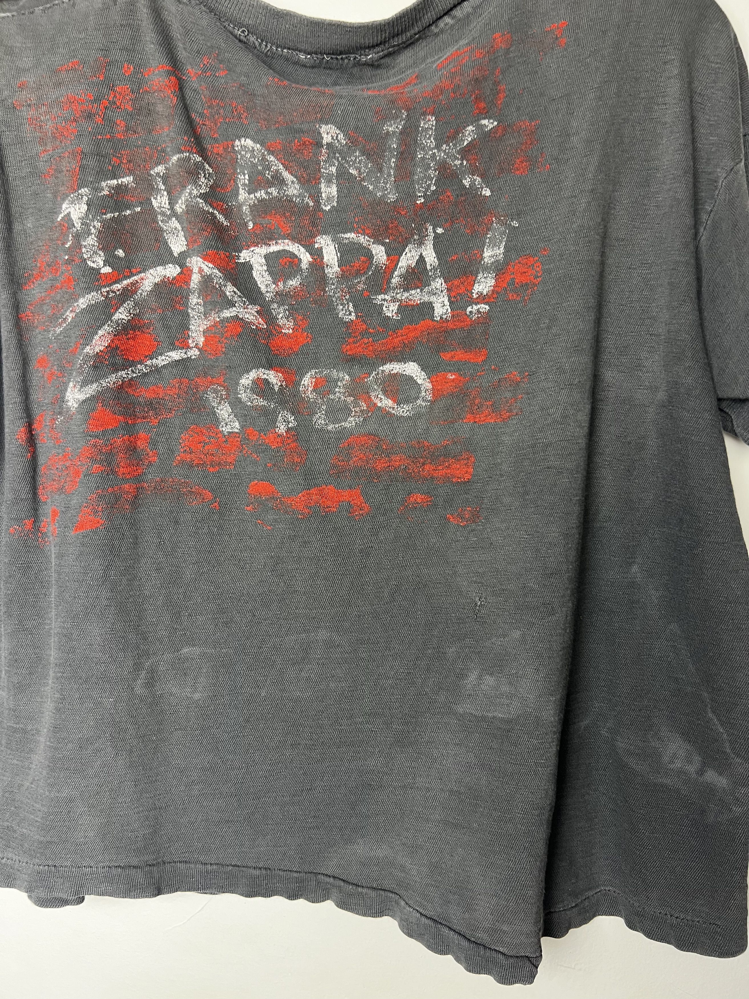 Vintage Vintage 1980's Frank Zappa Double Sided Concert T-Shirt Size US S / EU 44-46 / 1 - 17 Thumbnail