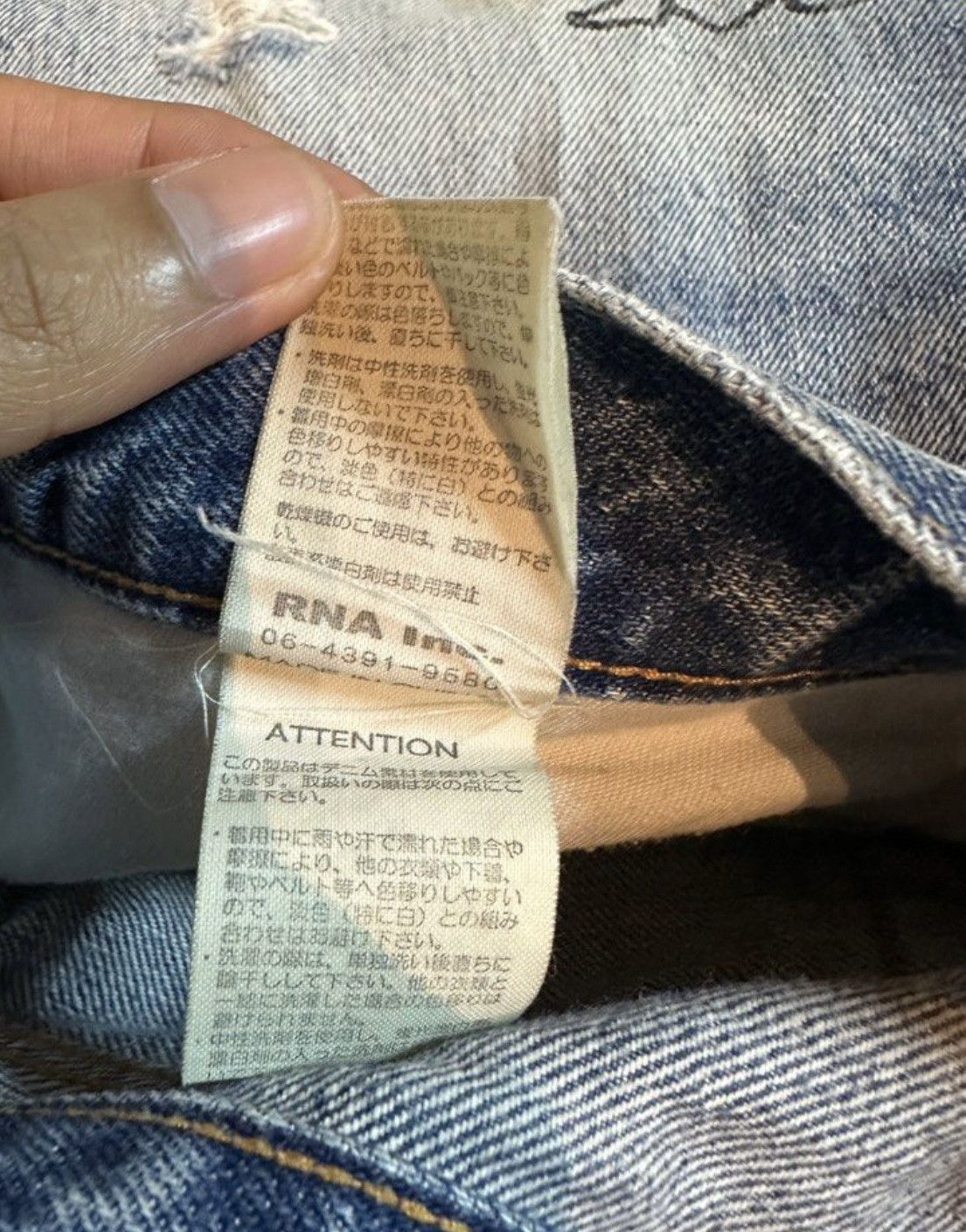 Japanese Brand Vintage Rna Jeans Size US 32 / EU 48 - 4 Thumbnail